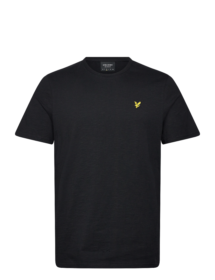 Lyle & Scott - Fine Slub T-shirt - lühikeste varrukatega t-särgid - z865 jet black - 1