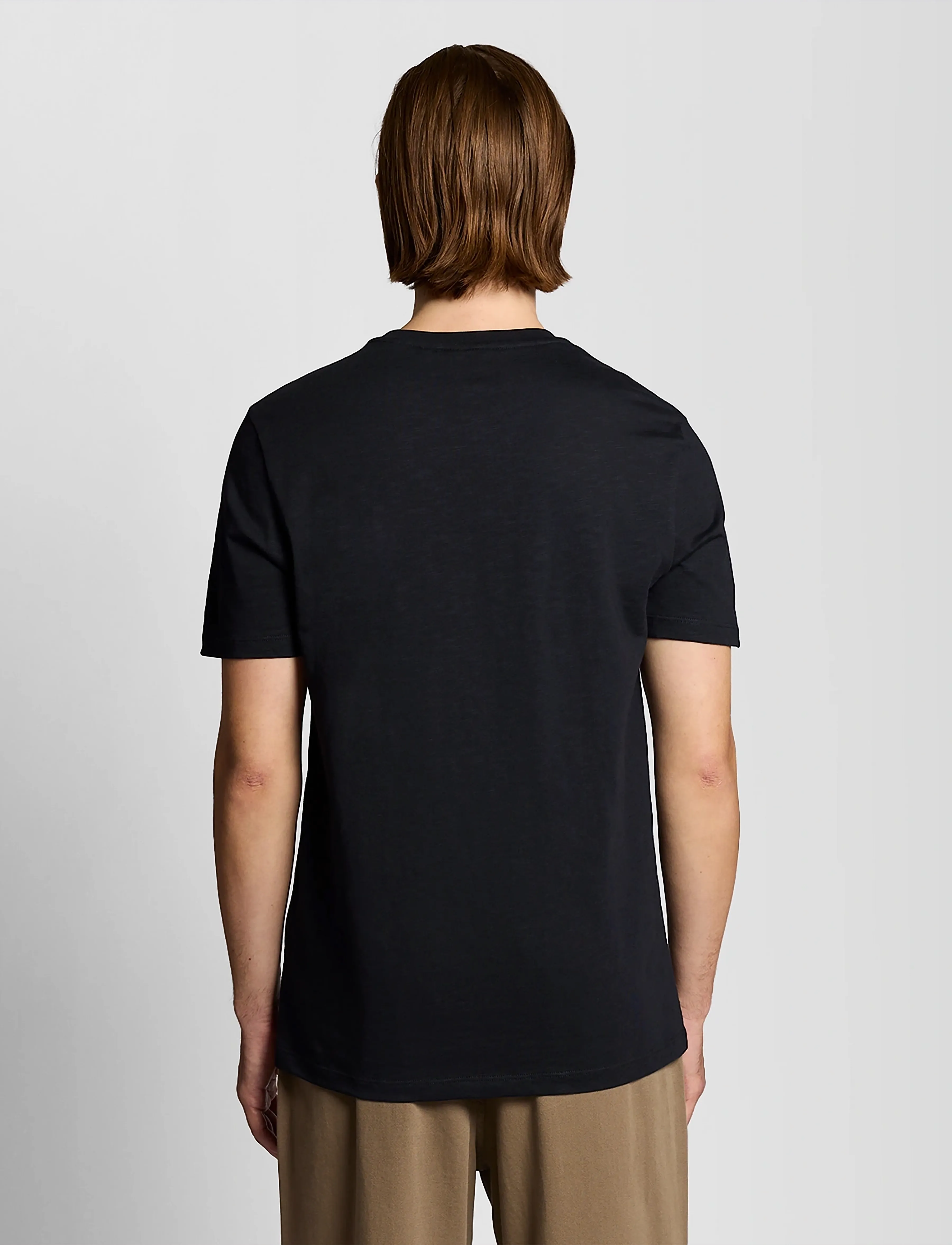 Lyle & Scott - Fine Slub T-shirt - short-sleeved t-shirts - z865 jet black - 3