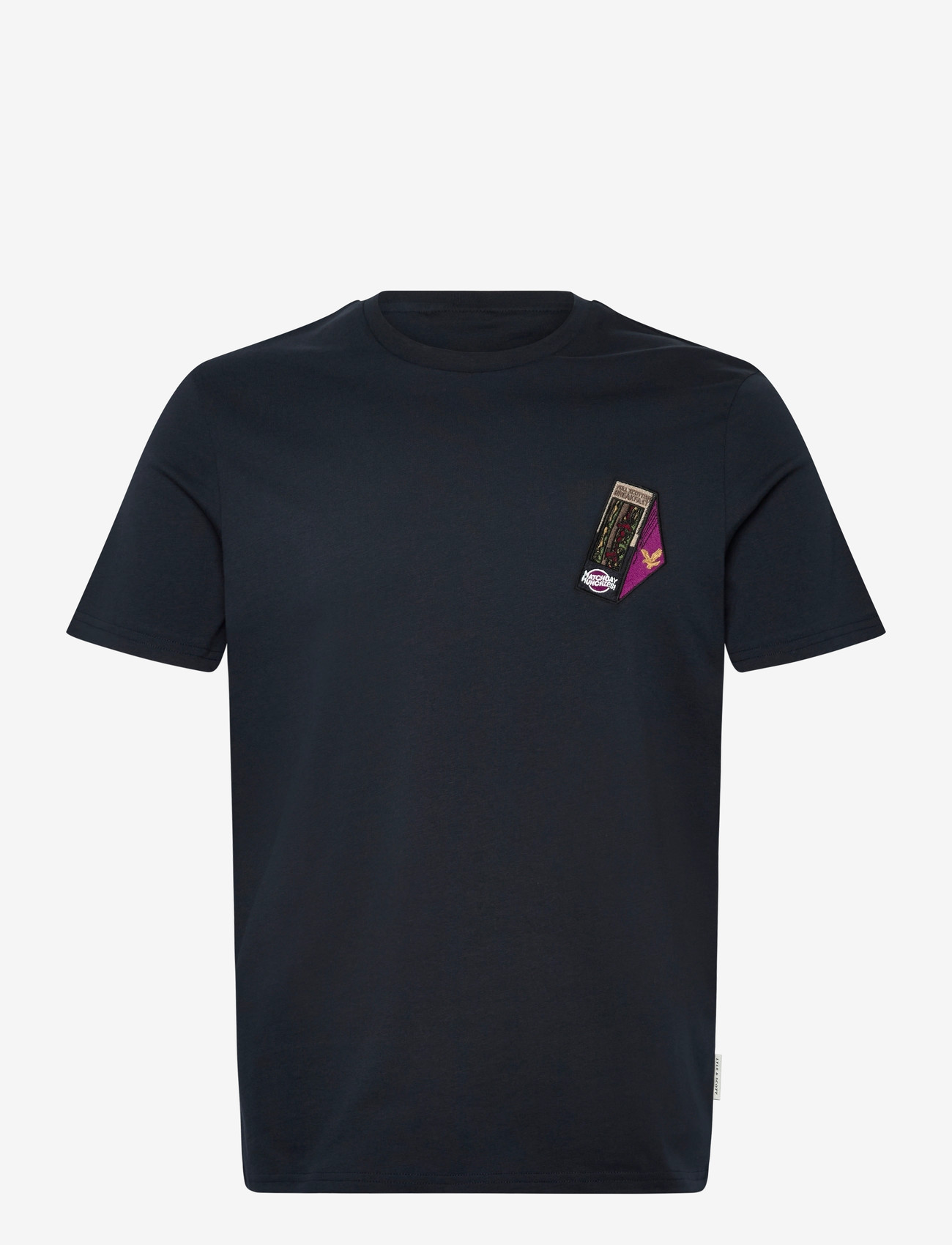 Lyle & Scott - Supermarket Embroidered T-shirt - lühikeste varrukatega t-särgid - dark navy - 1