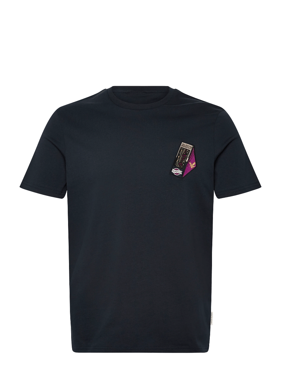 Lyle & Scott - Supermarket Embroidered T-shirt - short-sleeved t-shirts - dark navy - 1