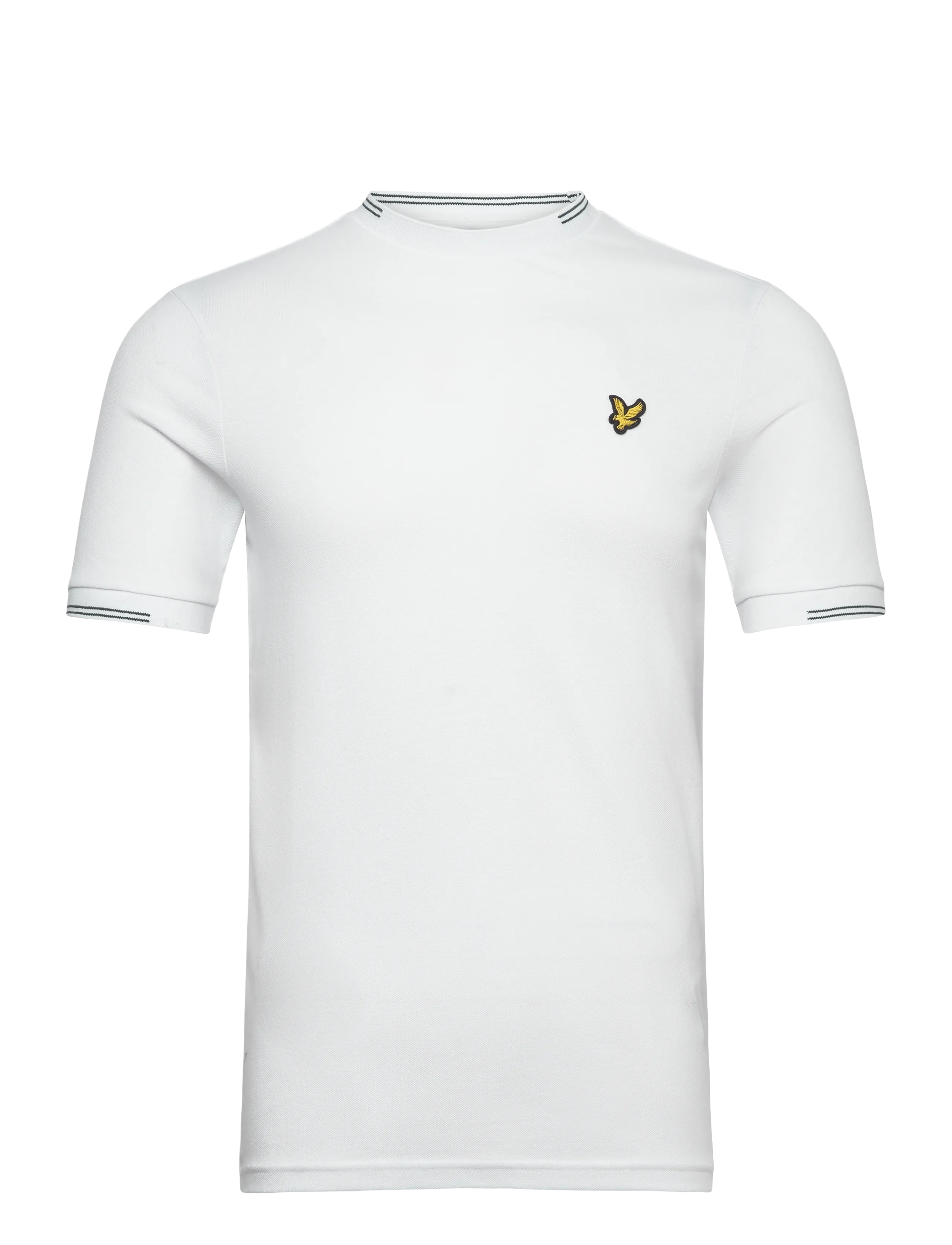 Lyle & Scott Fine Tipped T-Shirt - Kläder - Y162 WHITE/EVERGLADE / white