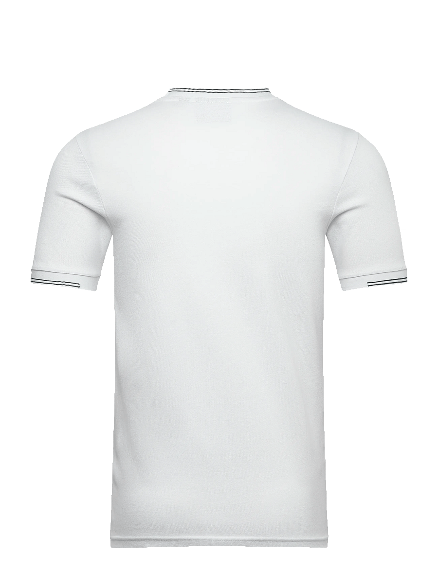 Lyle & Scott - Fine Tipped T-Shirt - short-sleeved t-shirts - y162 white/everglade - 2