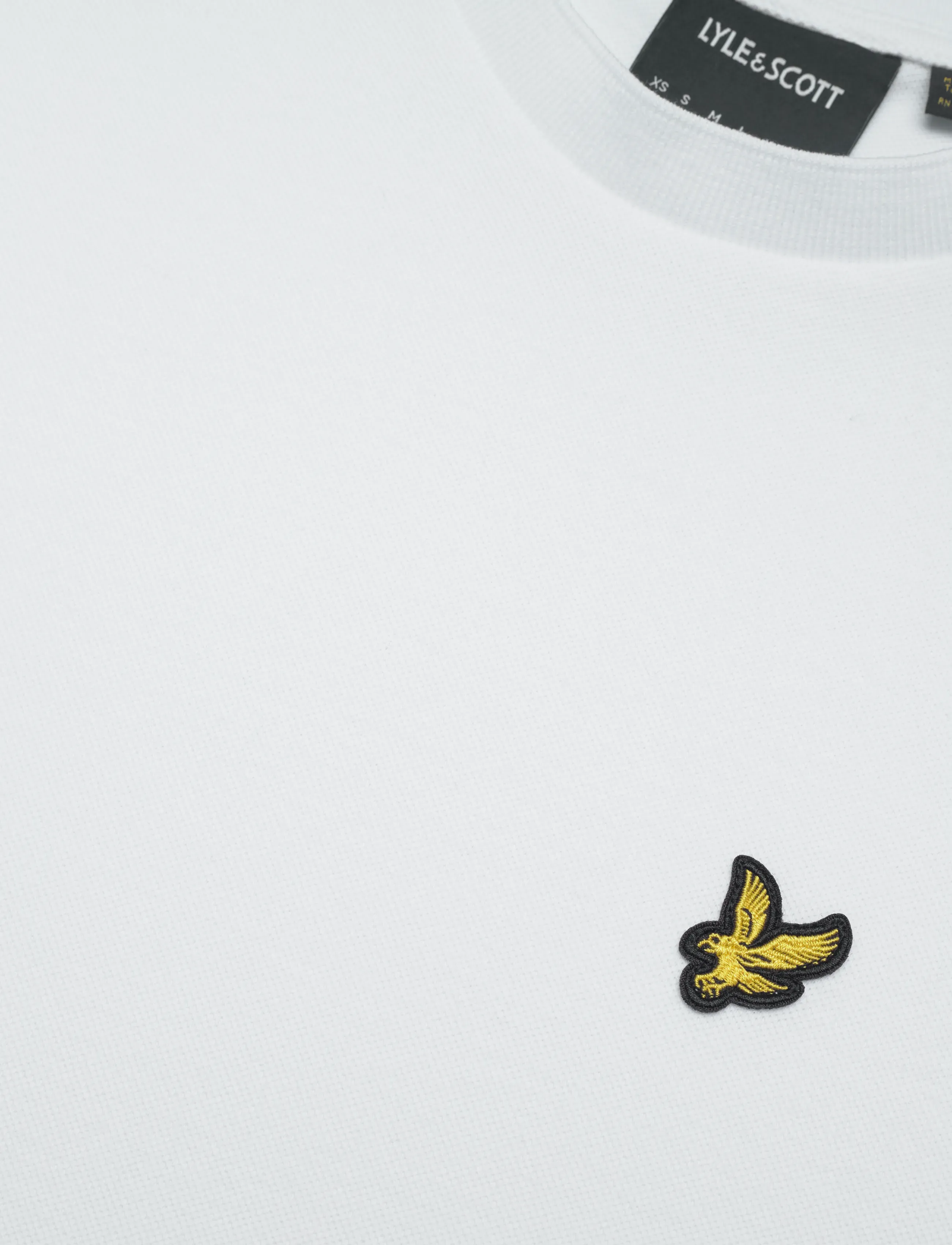 Lyle & Scott - Fine Tipped T-Shirt - stutterma bolir - y162 white/everglade - 5