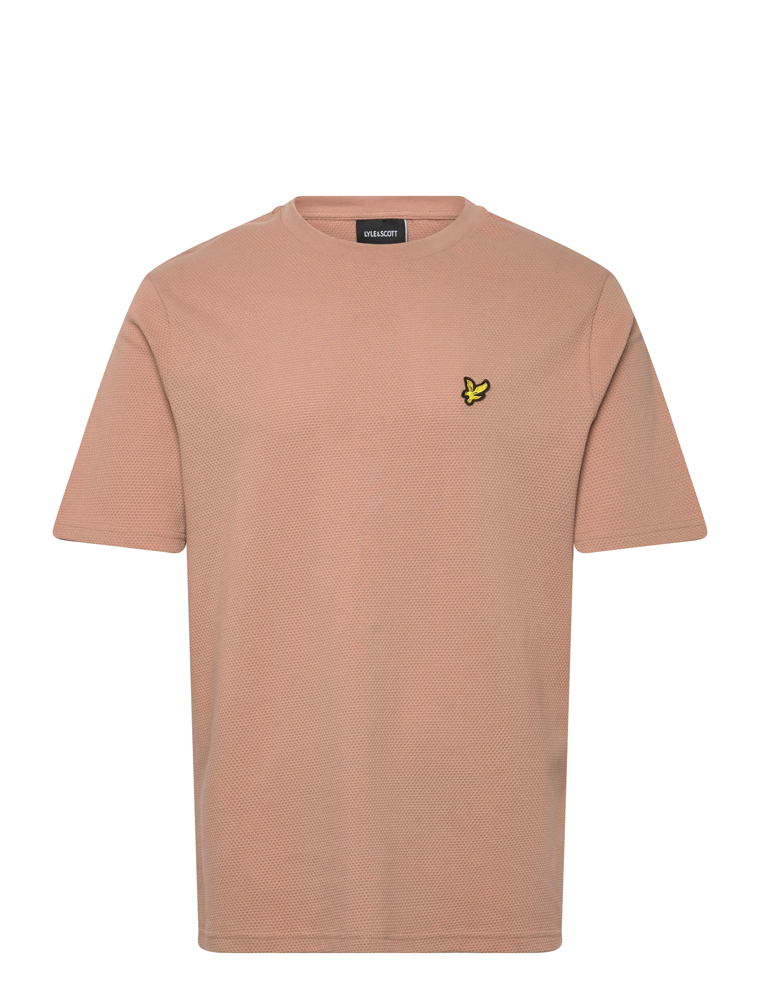 LYLE & SCOTT Popcorn Jacquard T-Shirt Beige - XL - Herren