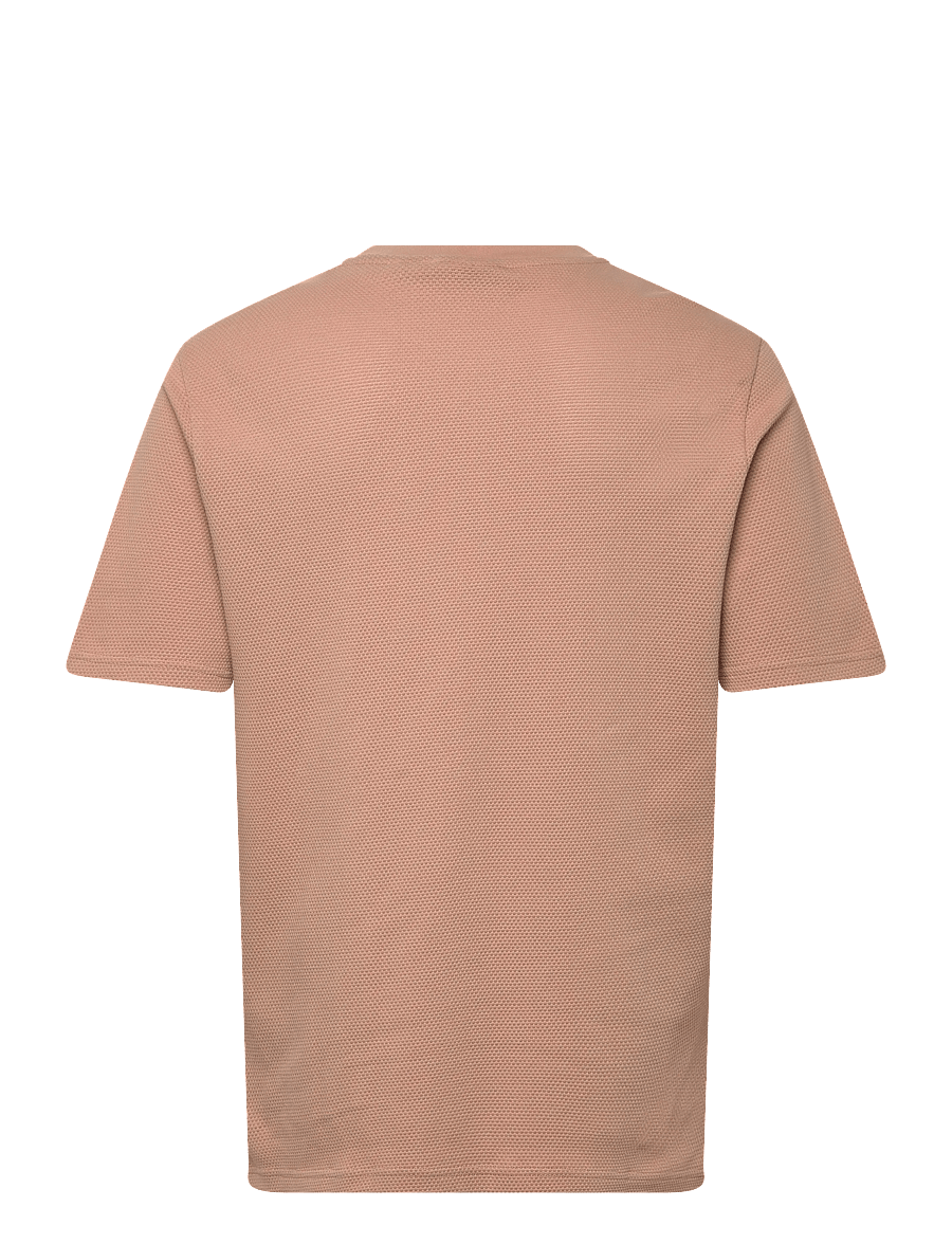 Lyle & Scott - Popcorn Jacquard T-shirt - kurzärmelige t-shirts - barley - 2
