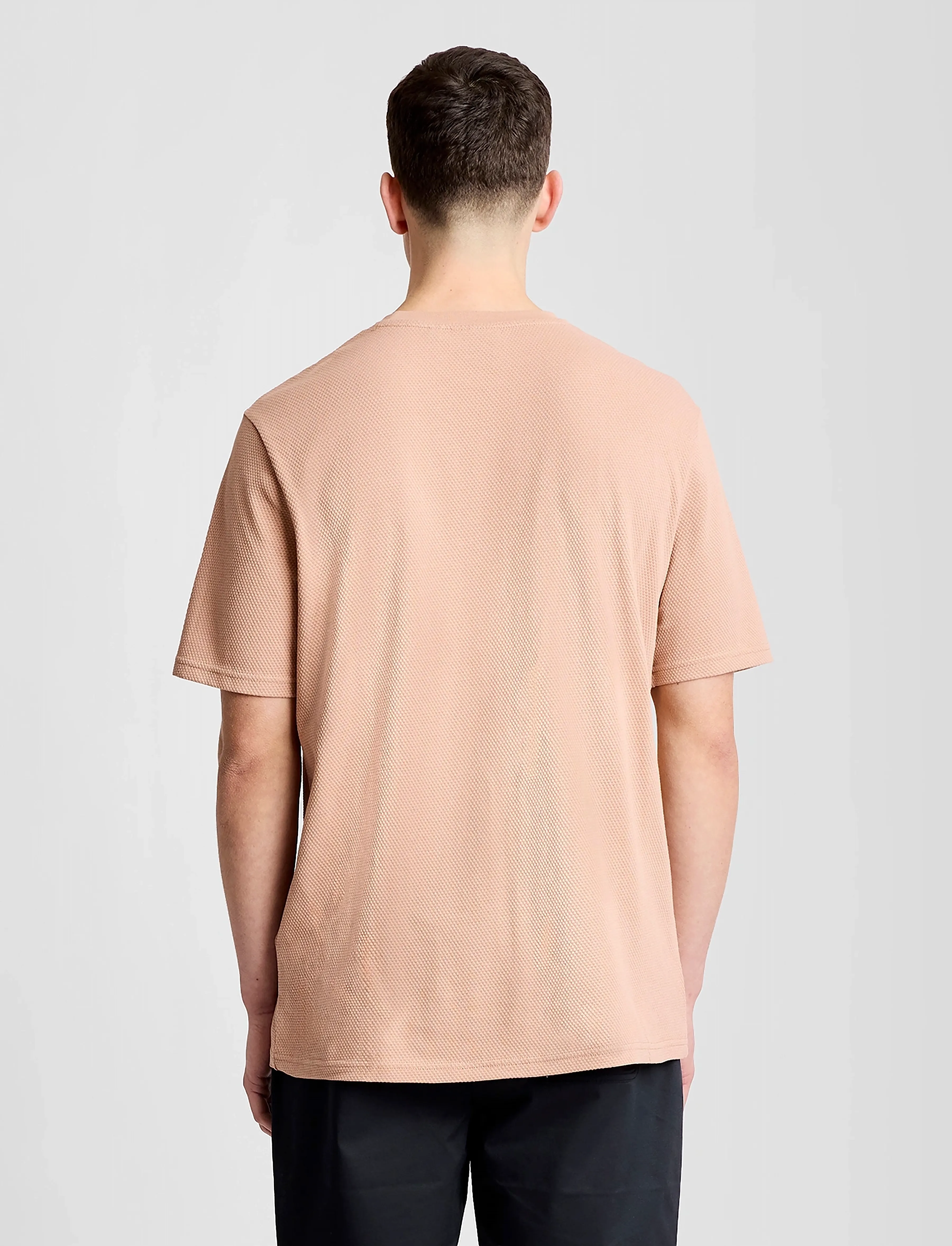 Lyle & Scott - Popcorn Jacquard T-shirt - krótki rękaw - barley - 3