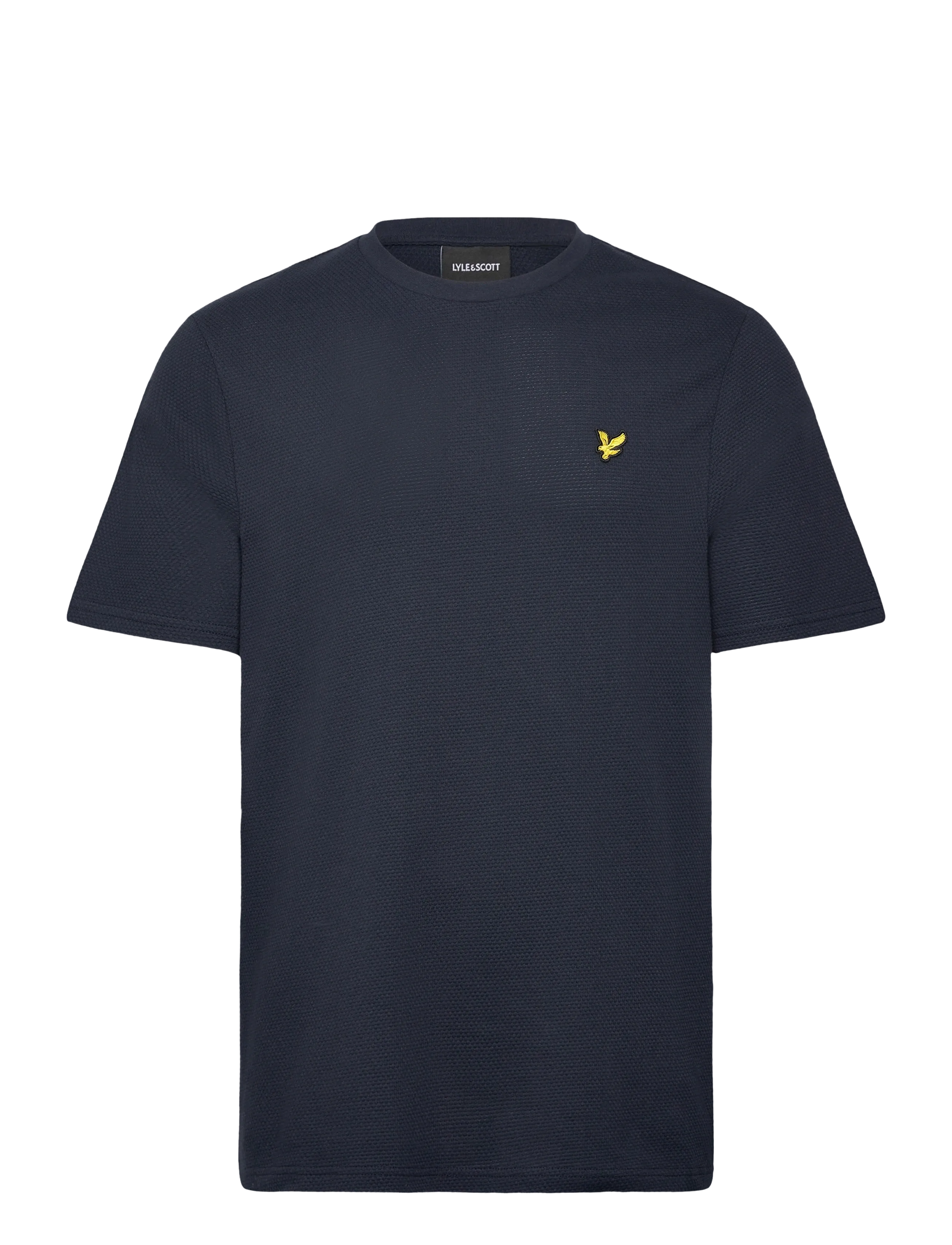 LYLE & SCOTT Popcorn Jacquard T-Shirt Navy - XS - Herren