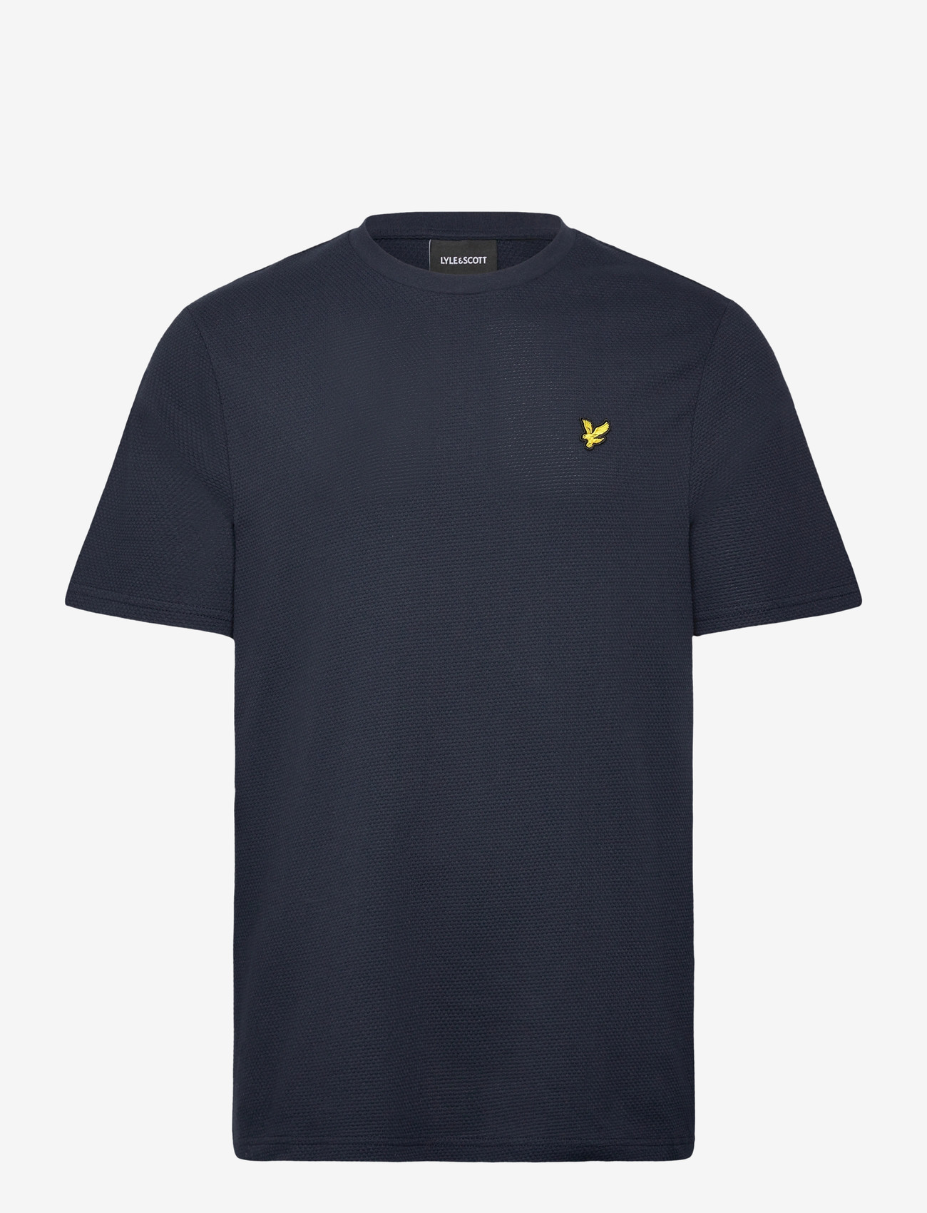 Lyle & Scott - Popcorn Jacquard T-shirt - lühikeste varrukatega t-särgid - z271 dark navy - 1