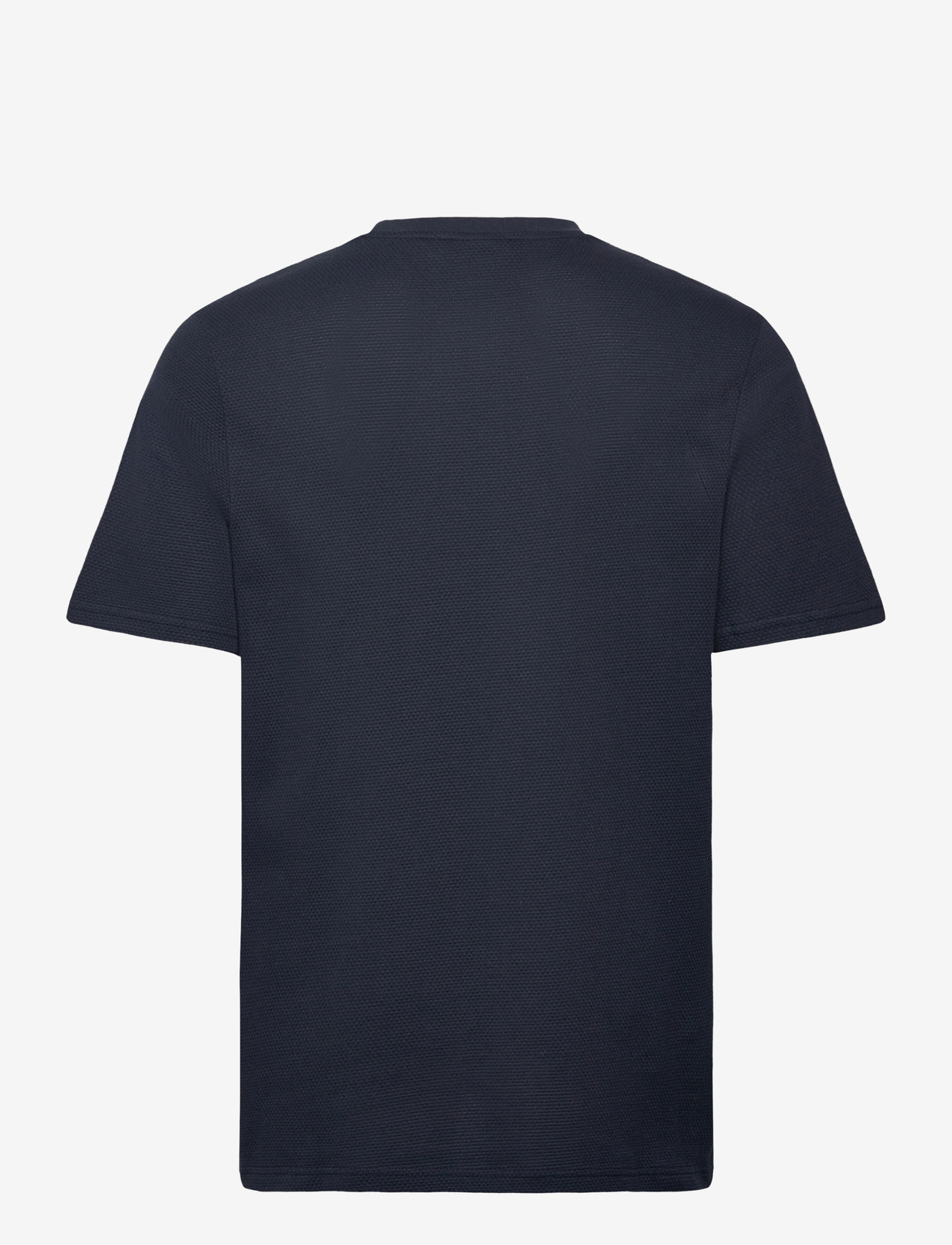 Lyle & Scott - Popcorn Jacquard T-shirt - lühikeste varrukatega t-särgid - z271 dark navy - 2