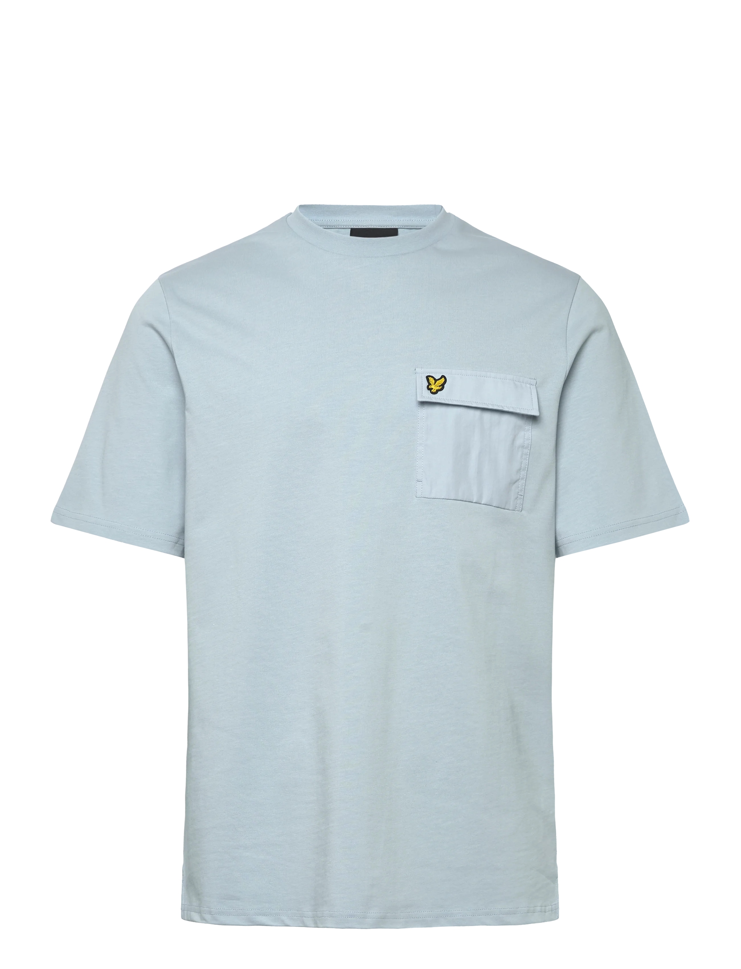 Lyle & Scott Cargo Pocket T-shirt - T-Shirts - OPAL BLUE / yellow
