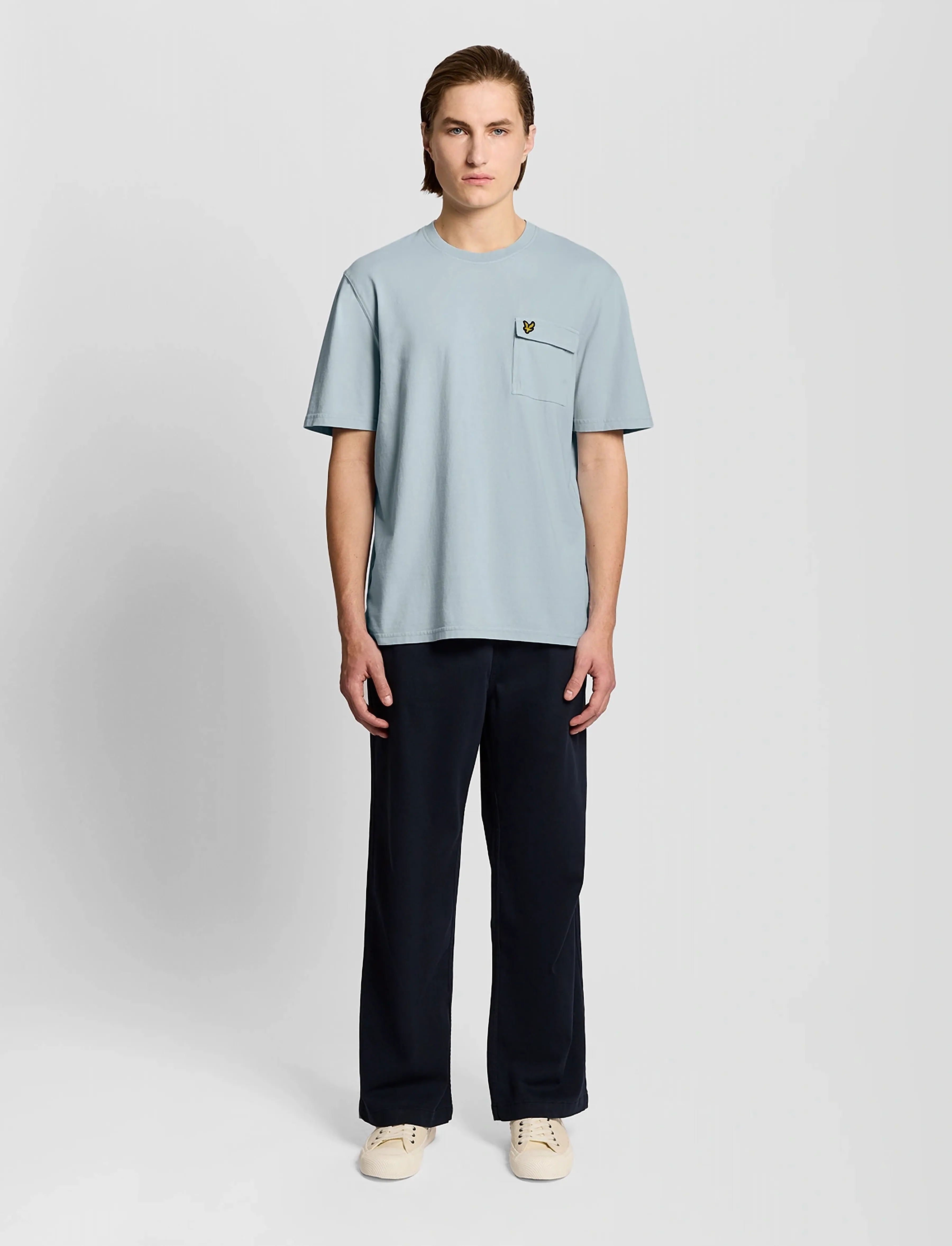 Lyle & Scott - Cargo Pocket T-shirt - kurzärmelig - opal blue - 5