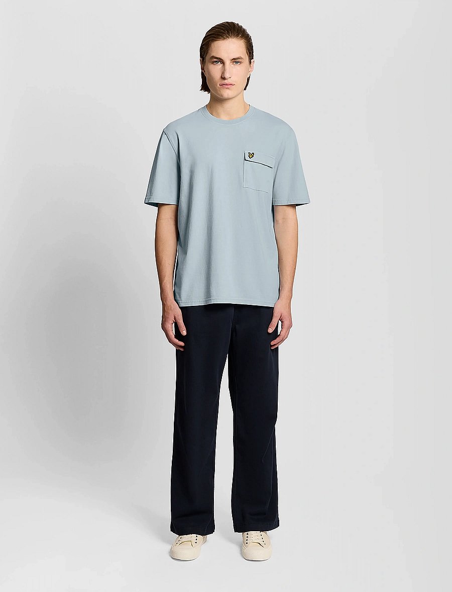 Lyle & Scott - Cargo Pocket T-shirt - lühikeste varrukatega t-särgid - opal blue - 5