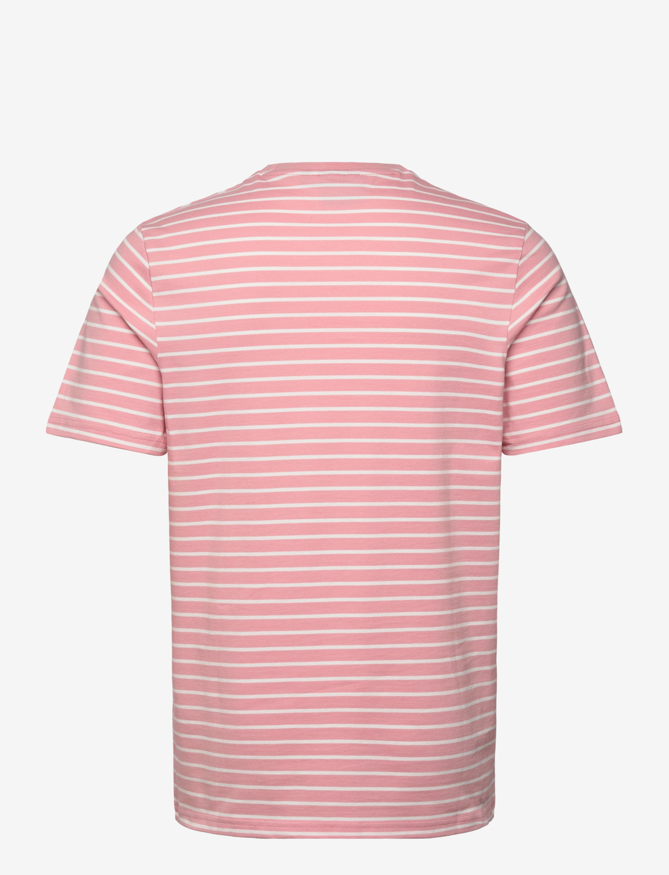 Lyle & Scott - Breton T-shirt - kortærmede t-shirts - y152 pink grapefruit/ white - 2