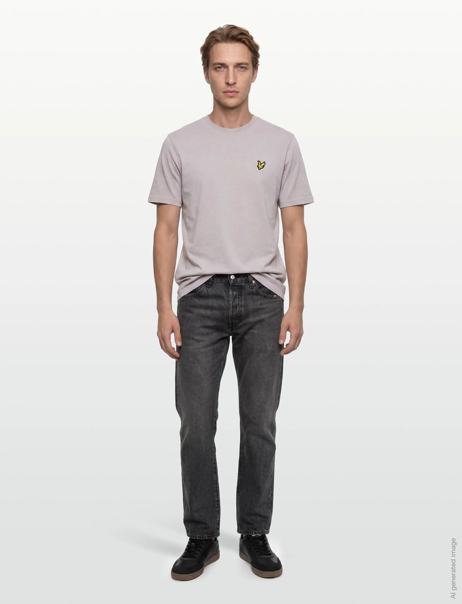 Lyle & Scott - Heavy Laundered T-shirt - kurzärmelig - y116 pale lavendar - 0
