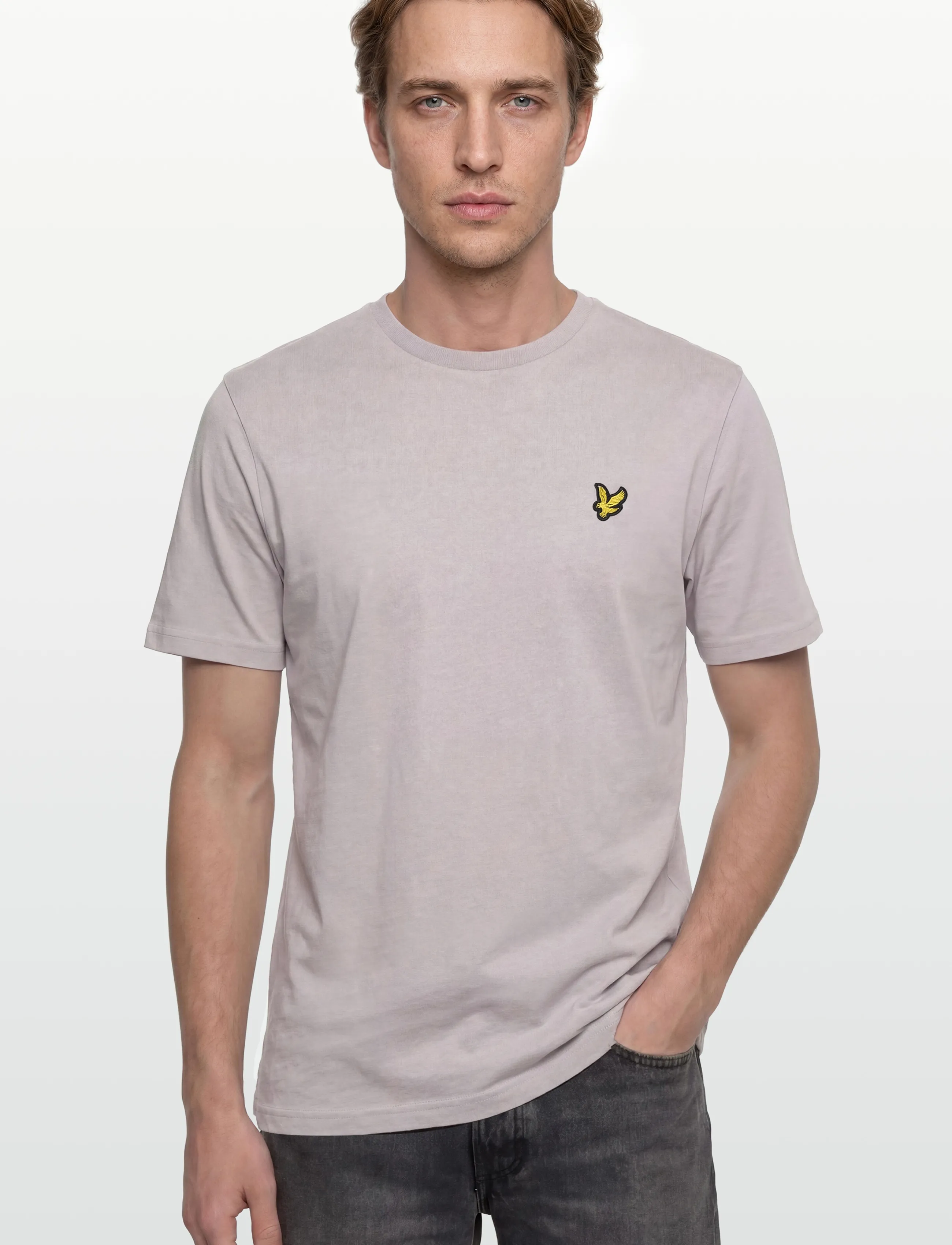 Lyle & Scott - Heavy Laundered T-shirt - kurzärmelig - y116 pale lavendar - 3