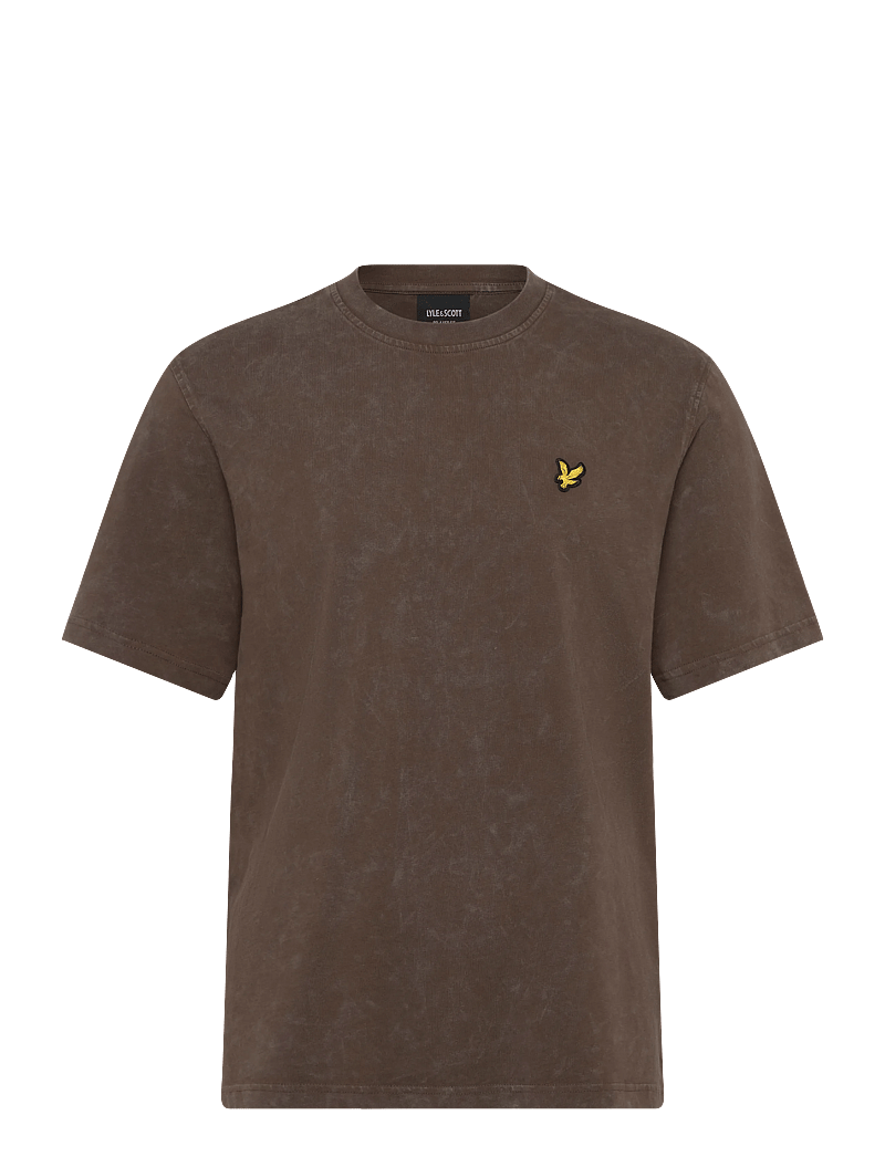 Lyle & Scott - Heavy Laundered T-shirt - kurzärmelig - y118 soft black - 1