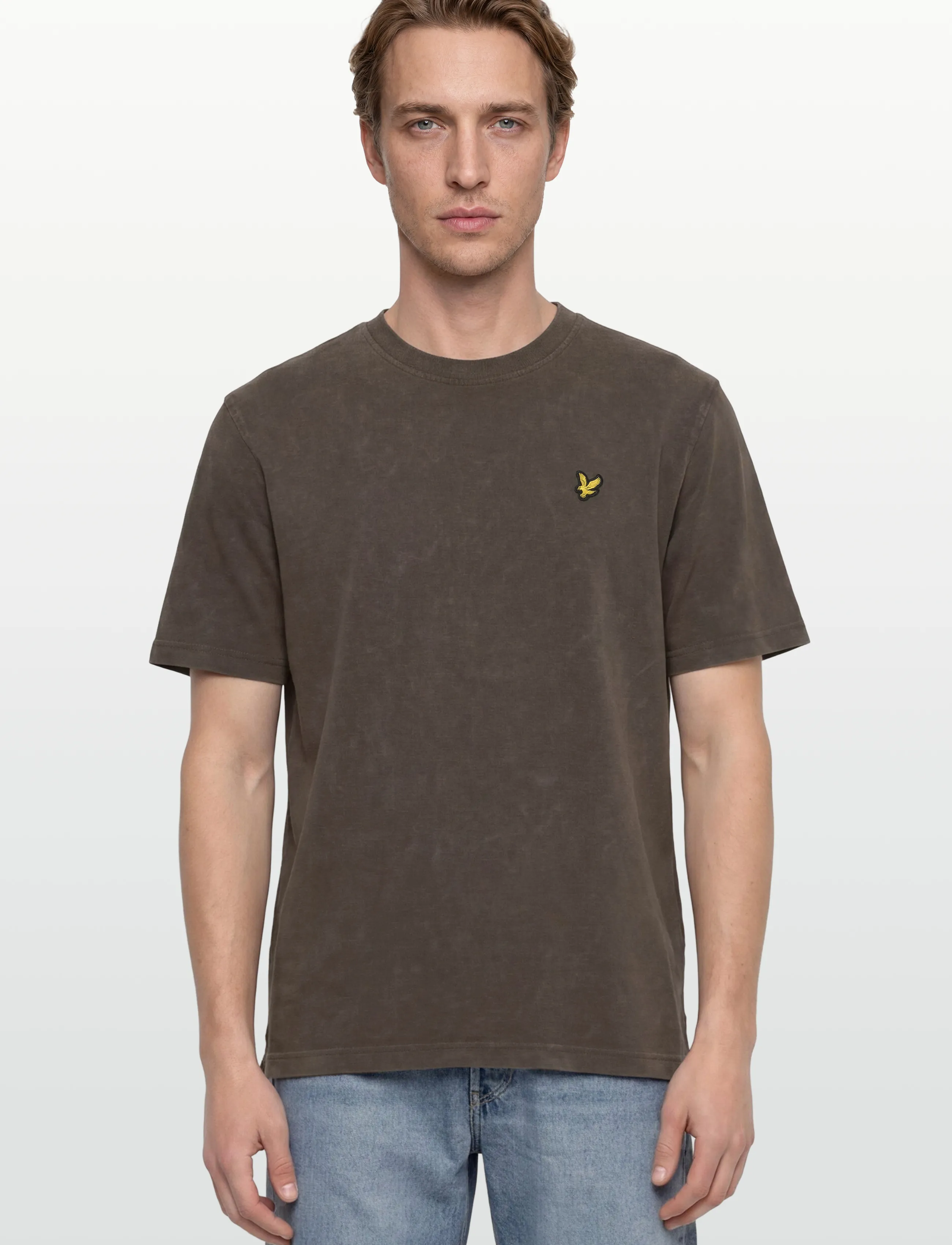 Lyle & Scott - Heavy Laundered T-shirt - short-sleeved t-shirts - y118 soft black - 3
