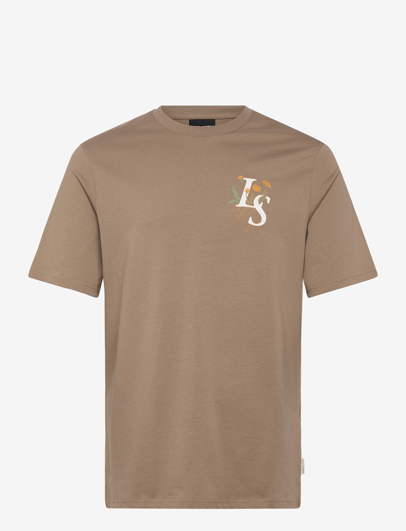 Lyle & Scott - Dandelion Script Graphic T-shirt - t-krekli ar īsām piedurknēm - lint - 0