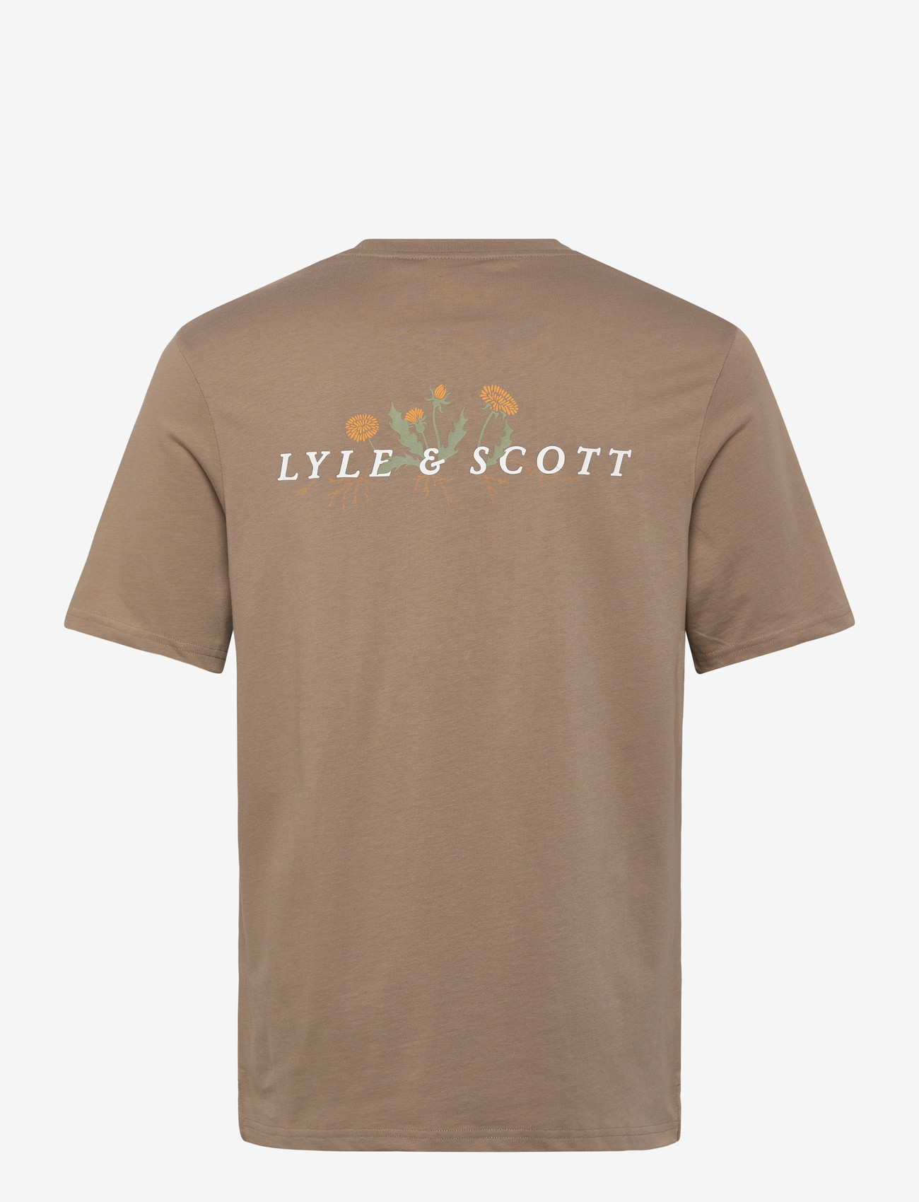 Lyle & Scott - Dandelion Script Graphic T-shirt - t-krekli ar īsām piedurknēm - lint - 1