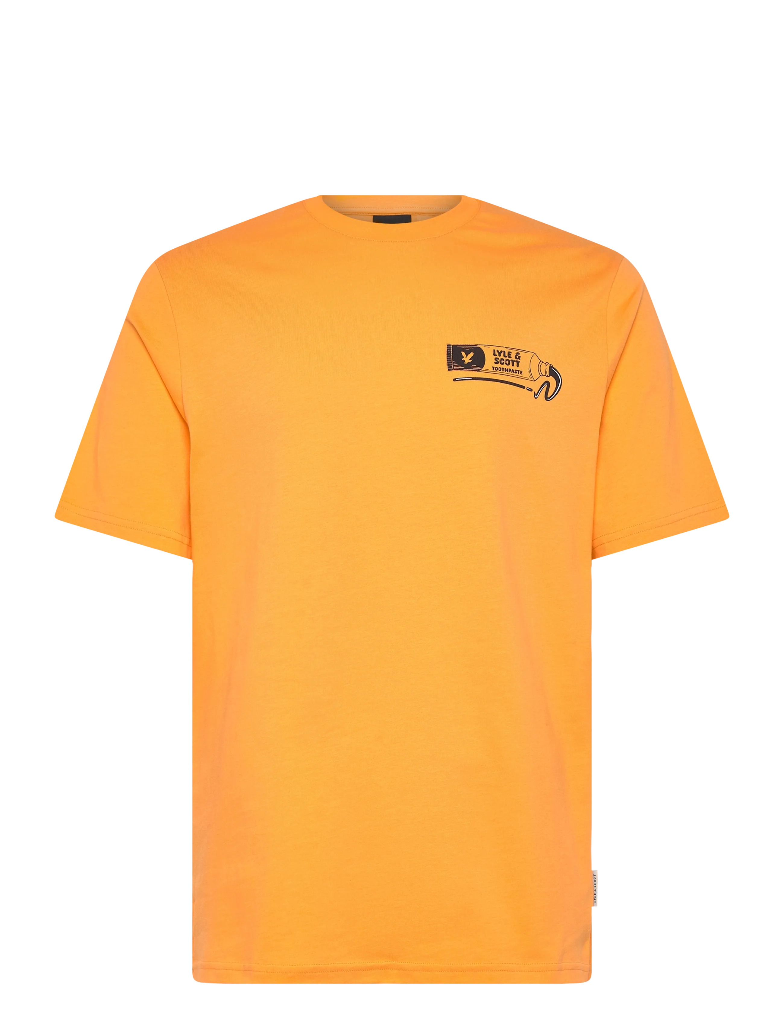 Lyle & Scott Toothpaste Graphic T-shirt - Nyheder - ORANGE BLAZE/ JET BLACK / orange