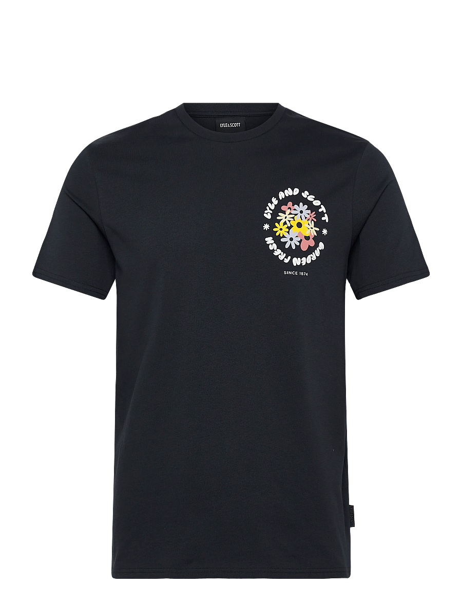 Lyle & Scott - Nature Graphic T-shirt - kortärmade t-shirts - dark navy - 1