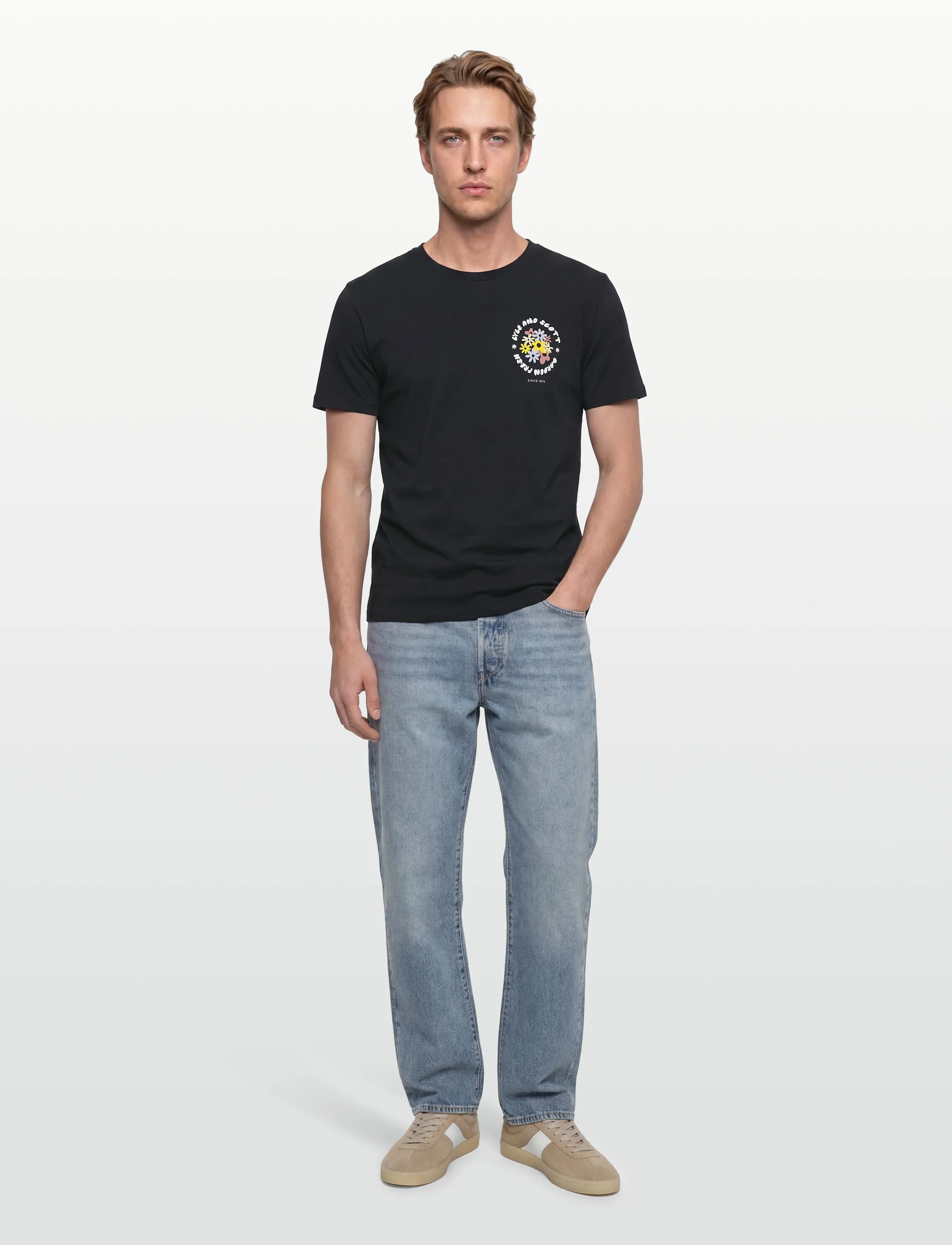 Lyle & Scott Nature Graphic T-shirt - Winter deals - DARK NAVY / navy