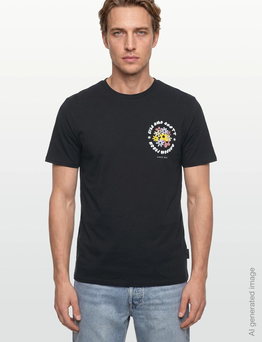 Lyle & Scott - Nature Graphic T-shirt - kortärmade t-shirts - dark navy - 3