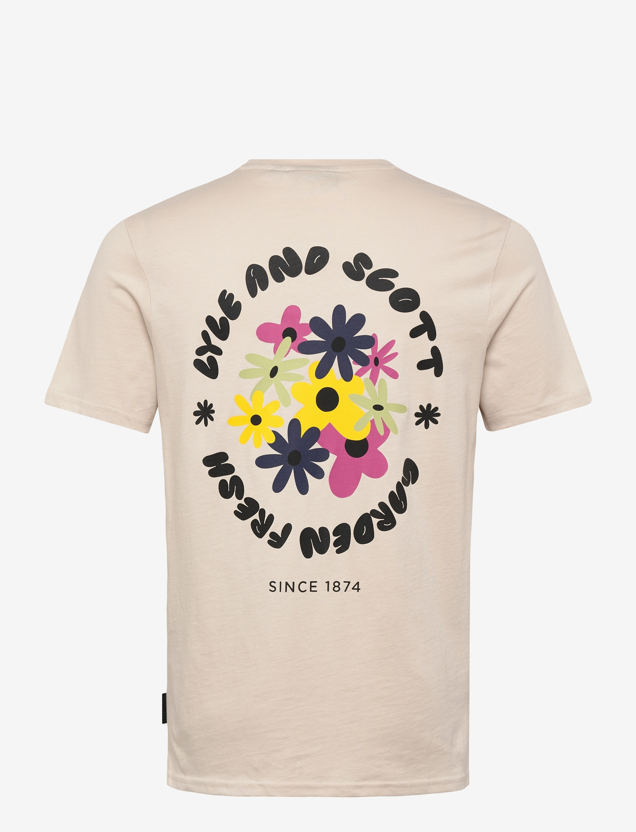 Lyle & Scott - Nature Graphic T-shirt - kortærmede t-shirts - putty - 2