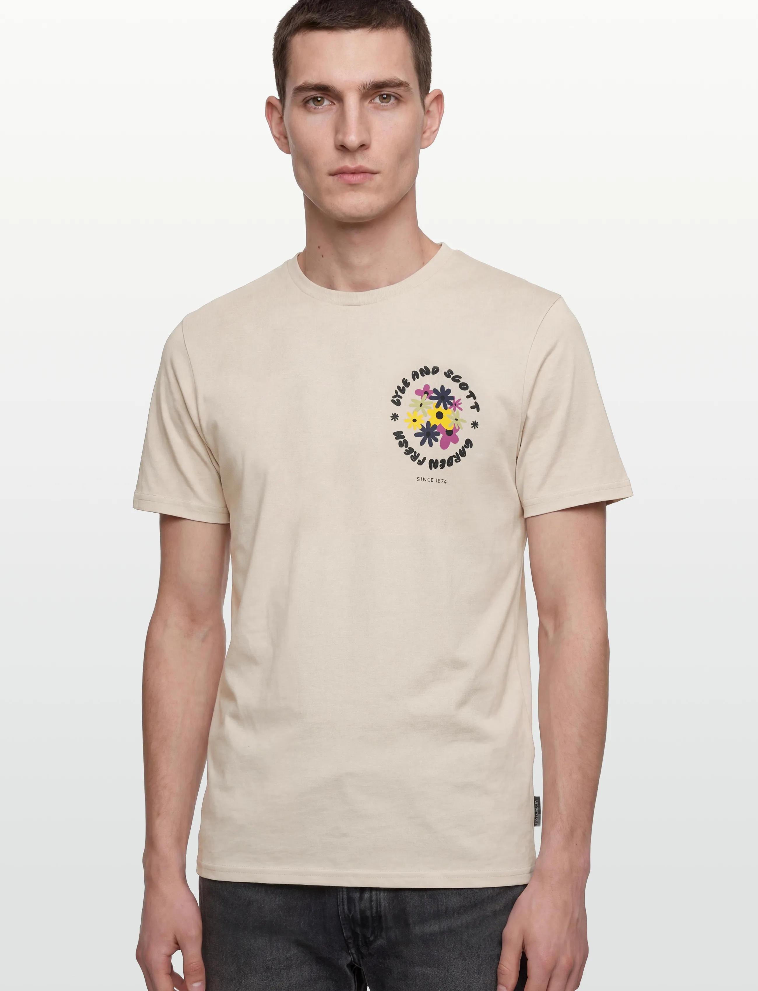 Lyle & Scott - Nature Graphic T-shirt - short-sleeved t-shirts - putty - 3