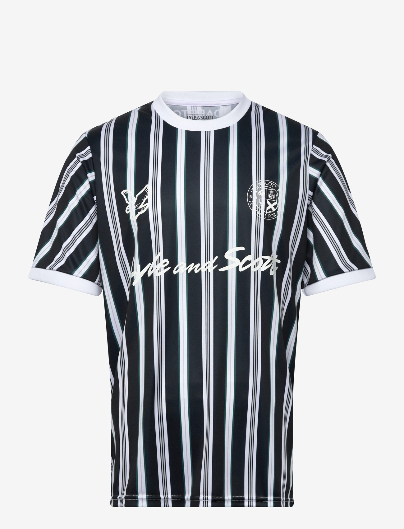 Lyle & Scott - Prep Stripe Football Shirt - fodboldtrøjer - dark navy - 1