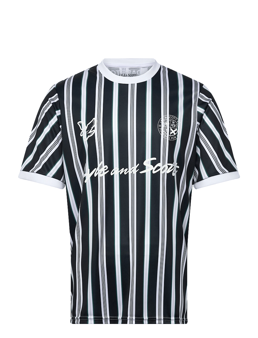Lyle & Scott - Prep Stripe Football Shirt - t-shirts - dark navy - 1