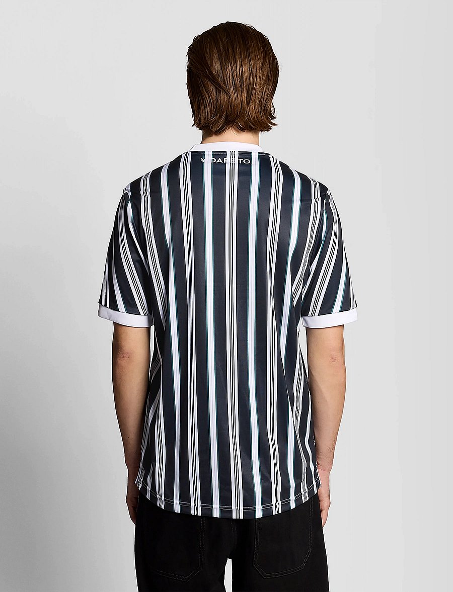 Lyle & Scott - Prep Stripe Football Shirt - t-shirts - dark navy - 3