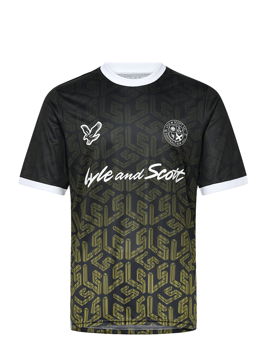 Lyle & Scott - Ombre Emblem Football Shirt - fußballoberteile - jet black - 1