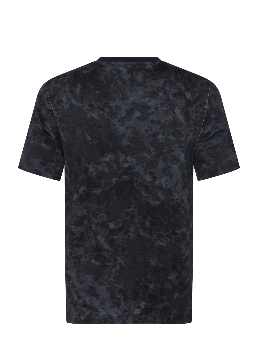 Lyle & Scott - Digital Animal Print Script T-Shirt - kurzärmelige t-shirts - dark navy - 2