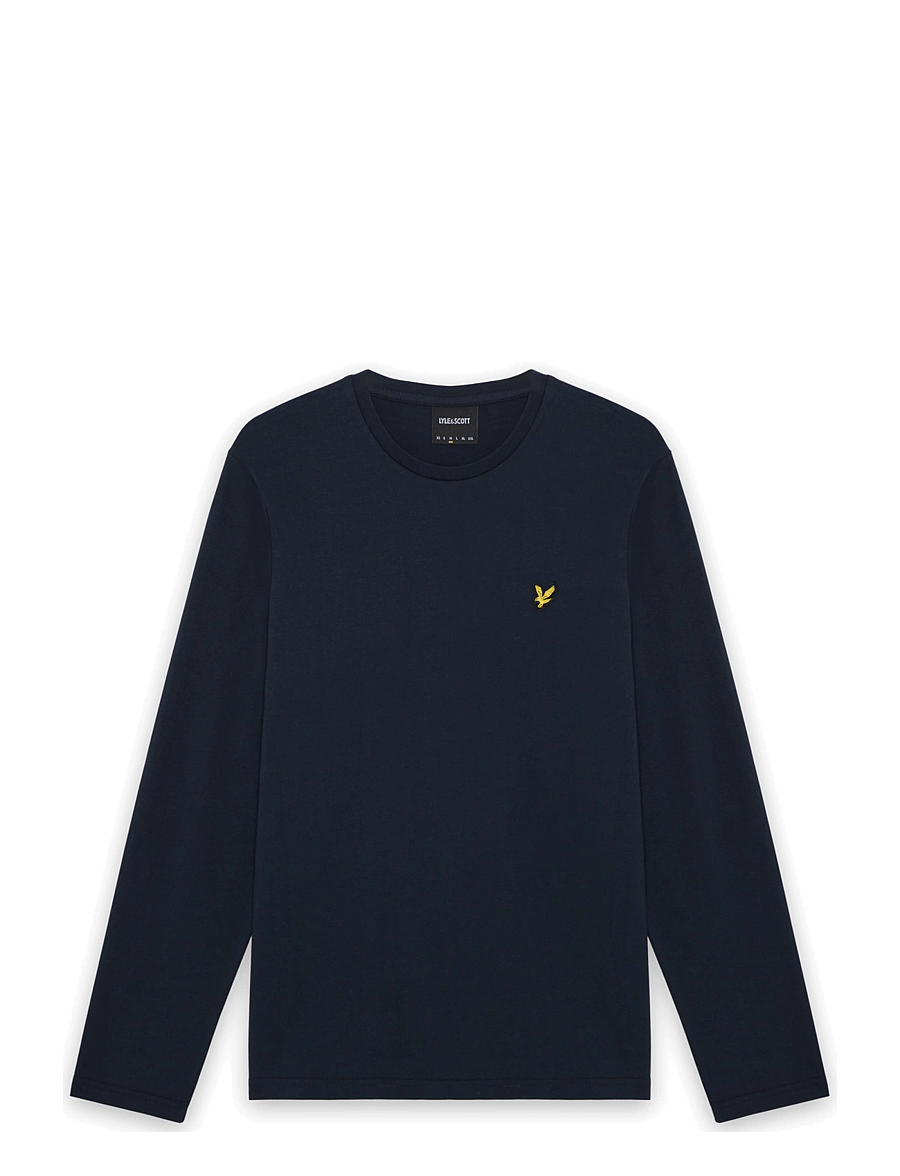 Lyle & Scott - Boxy Fit Long Sleeve T-Shirt - dark navy - 0