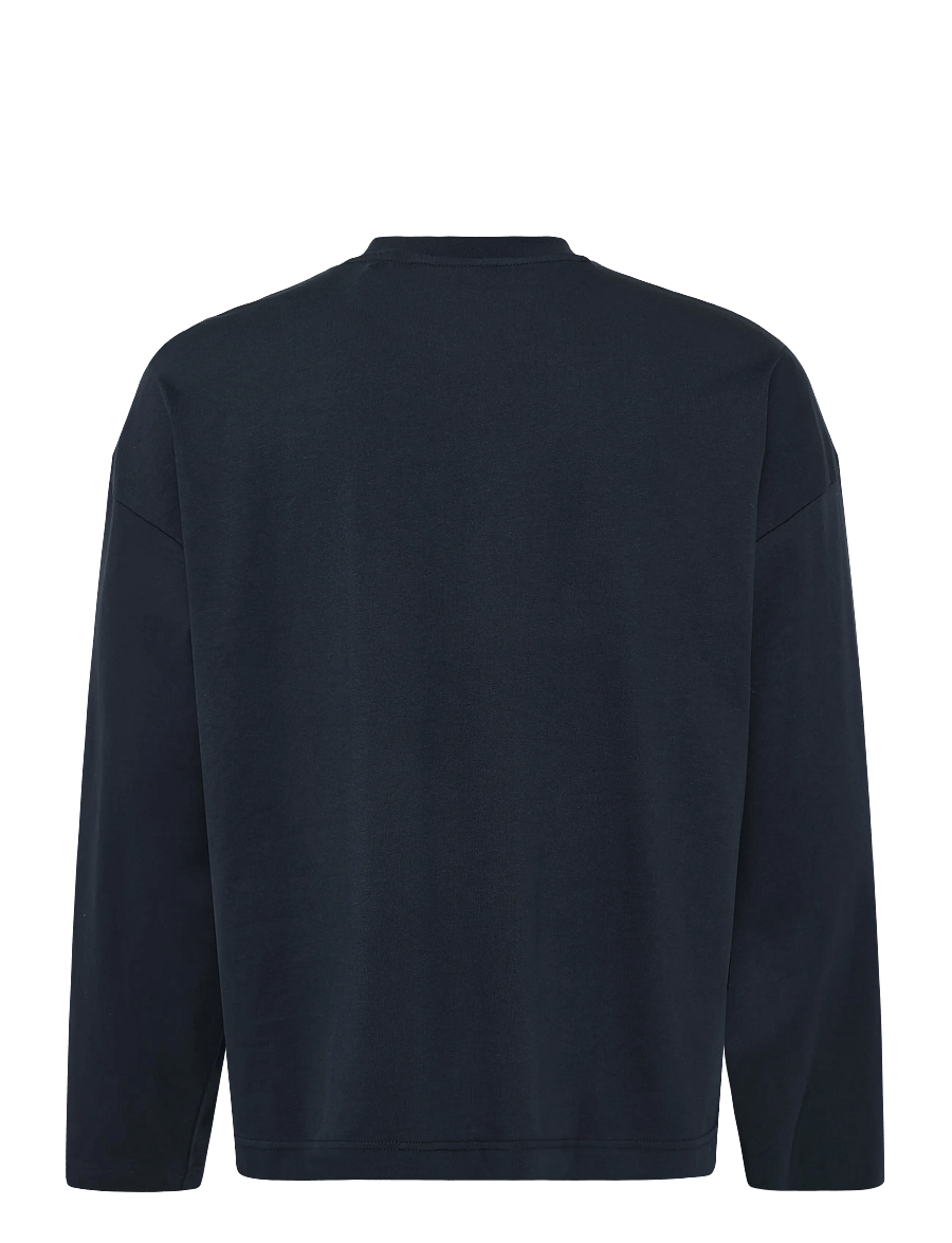 Lyle & Scott - Boxy Fit Long Sleeve T-Shirt - langärmelige t-shirts - dark navy - 1
