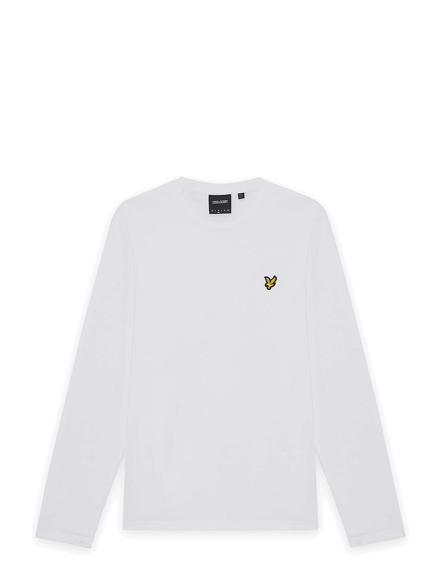 Lyle & Scott - Boxy Fit Long Sleeve T-Shirt - pikkade varrukatega t-särgid - white - 0
