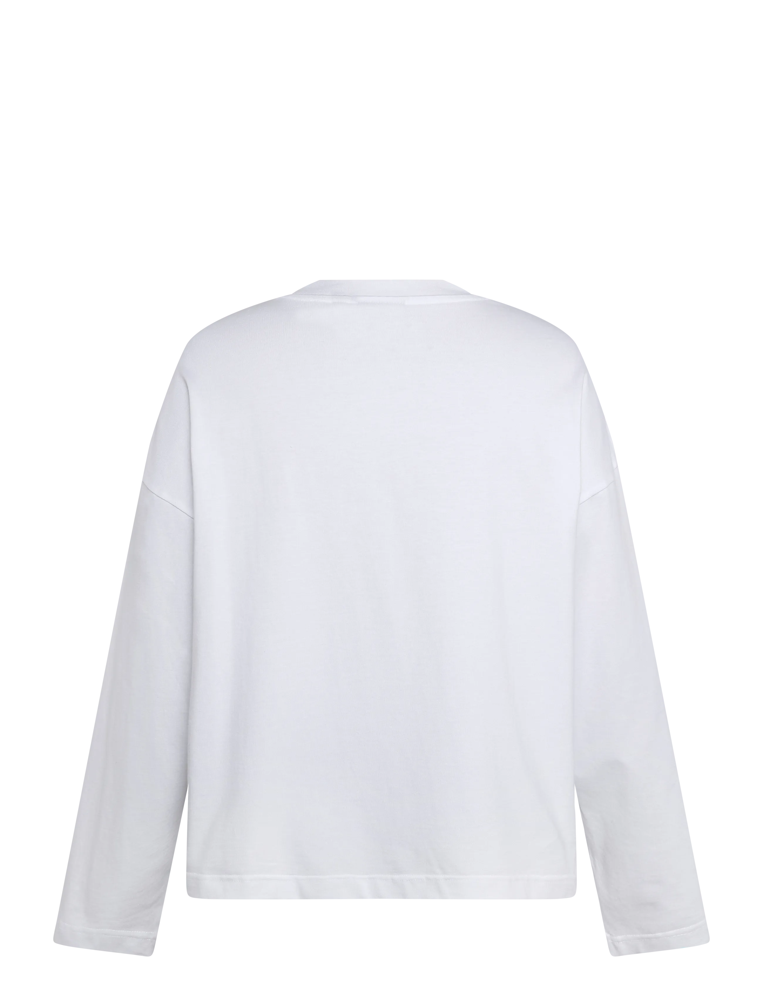 Lyle & Scott - Boxy Fit Long Sleeve T-Shirt - long-sleeved t-shirts - white - 1