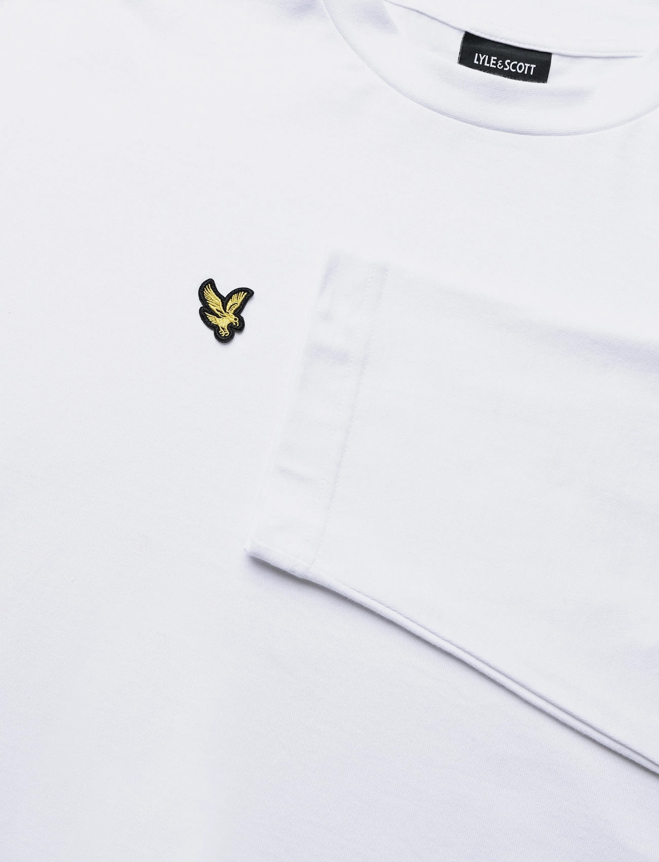 Lyle & Scott - Boxy Fit Long Sleeve T-Shirt - long-sleeved t-shirts - white - 2