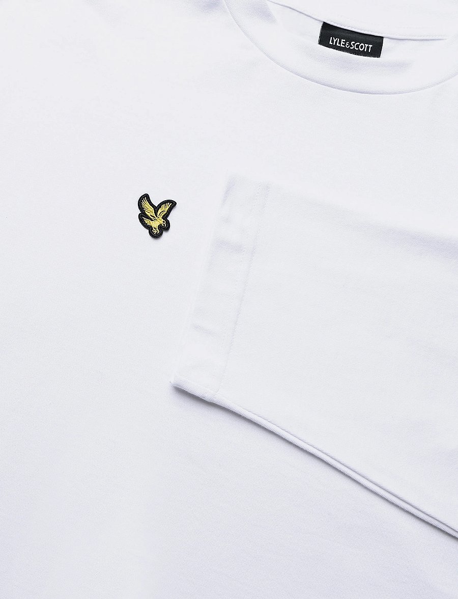 Lyle & Scott - Boxy Fit Long Sleeve T-Shirt - langærmede t-shirts - white - 2