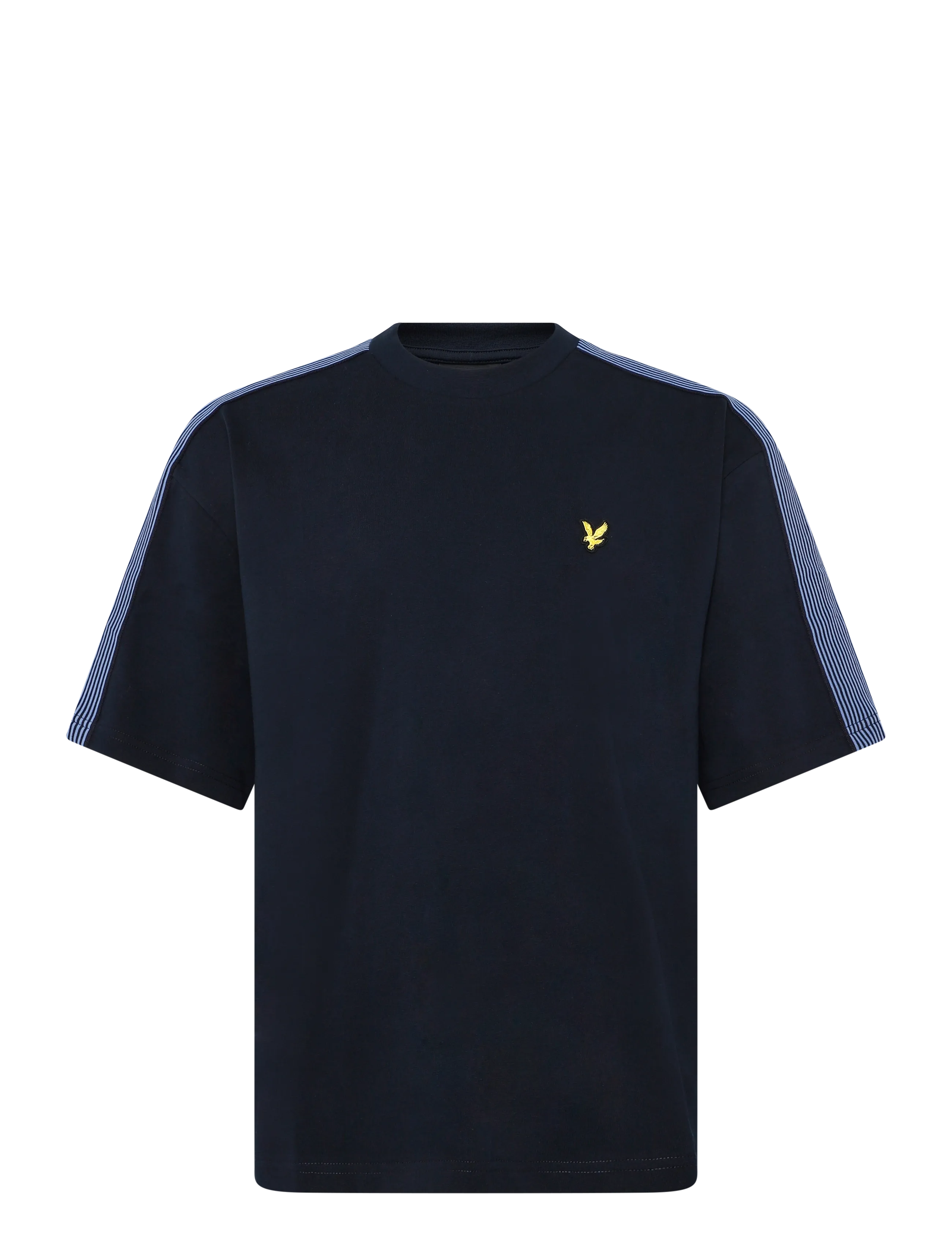 Lyle & Scott Stripe Taped T-Shirt - T-krekli ar īsām piedurknēm - DARK NAVY / navy
