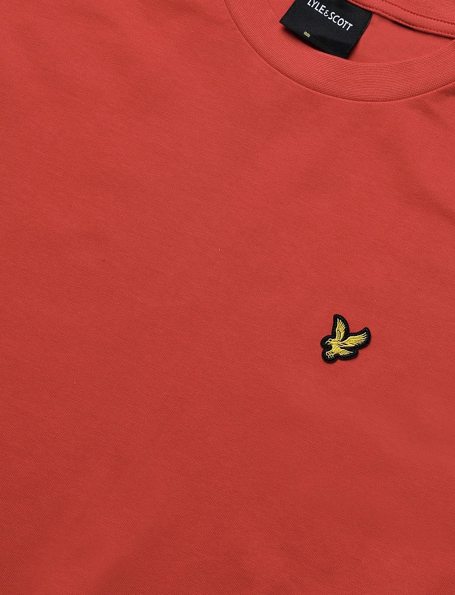 Lyle & Scott - Stripe Taped T-Shirt - kurzärmelige t-shirts - garnet - 5