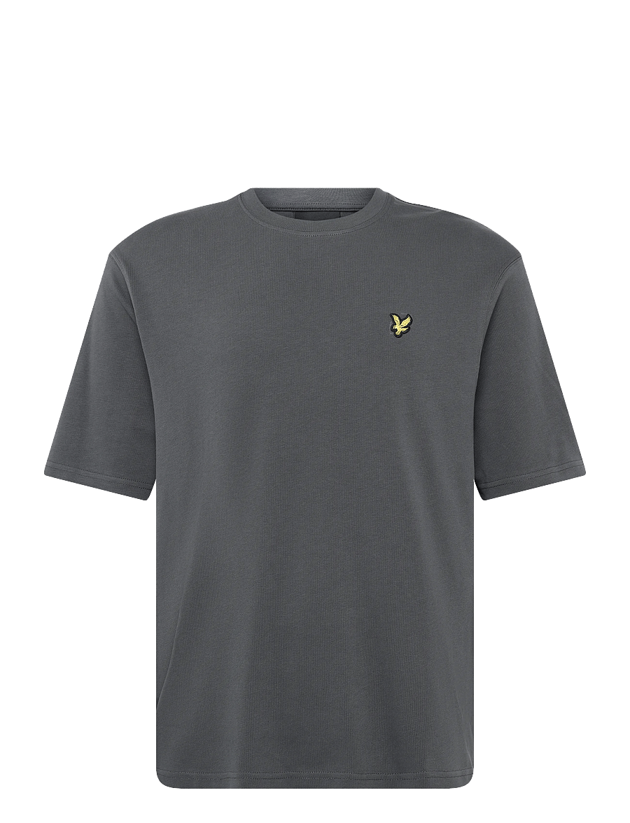 Lyle & Scott - Heavyweight T-Shirt - kurzärmelige t-shirts - gunmetal - 0