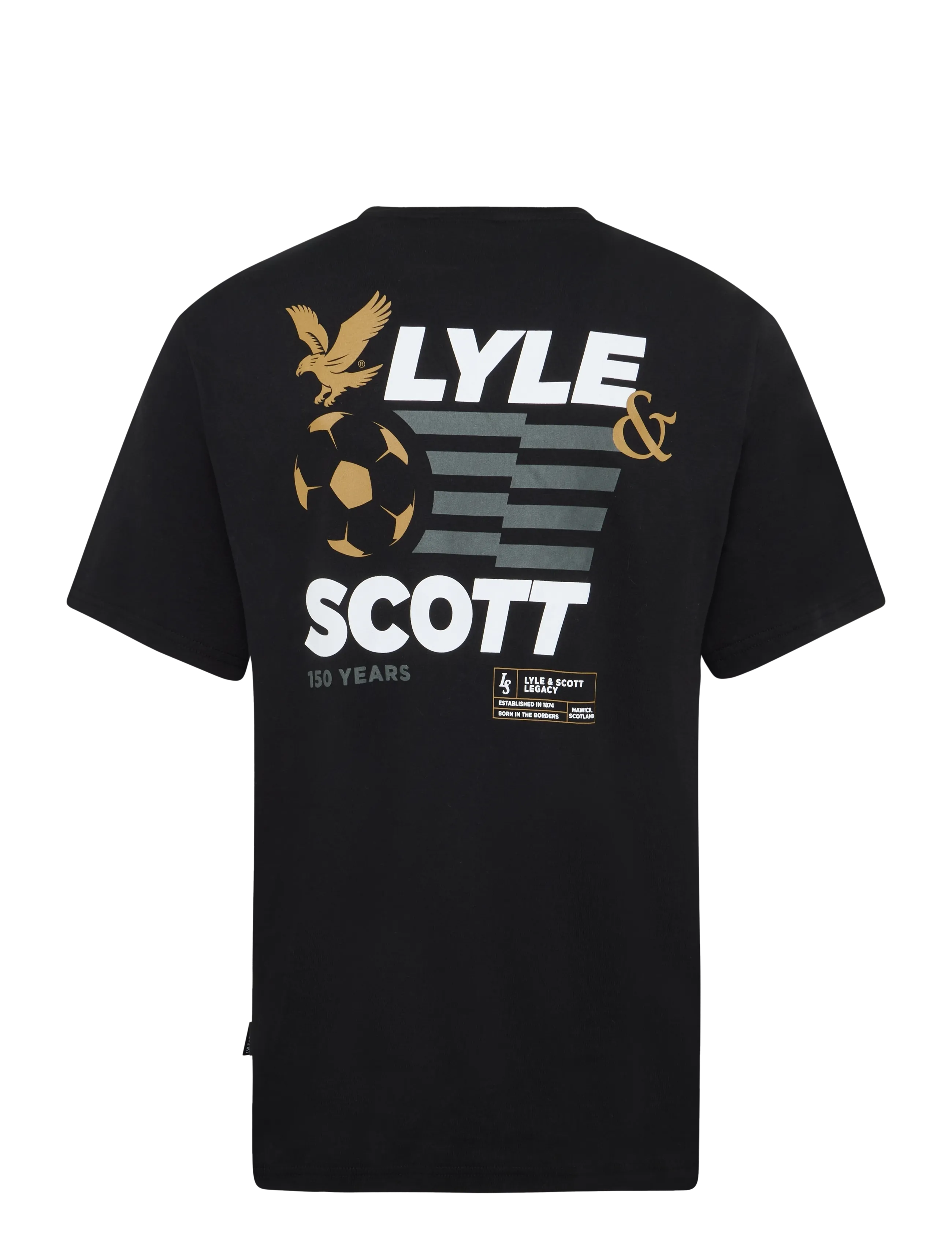 Lyle & Scott - Football Legacy Graphic T-Shirt - kortärmade t-shirts - jet black - 1