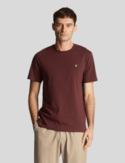 Lyle & Scott - Plain T-Shirt - zemākās cenas - burgundy - 2