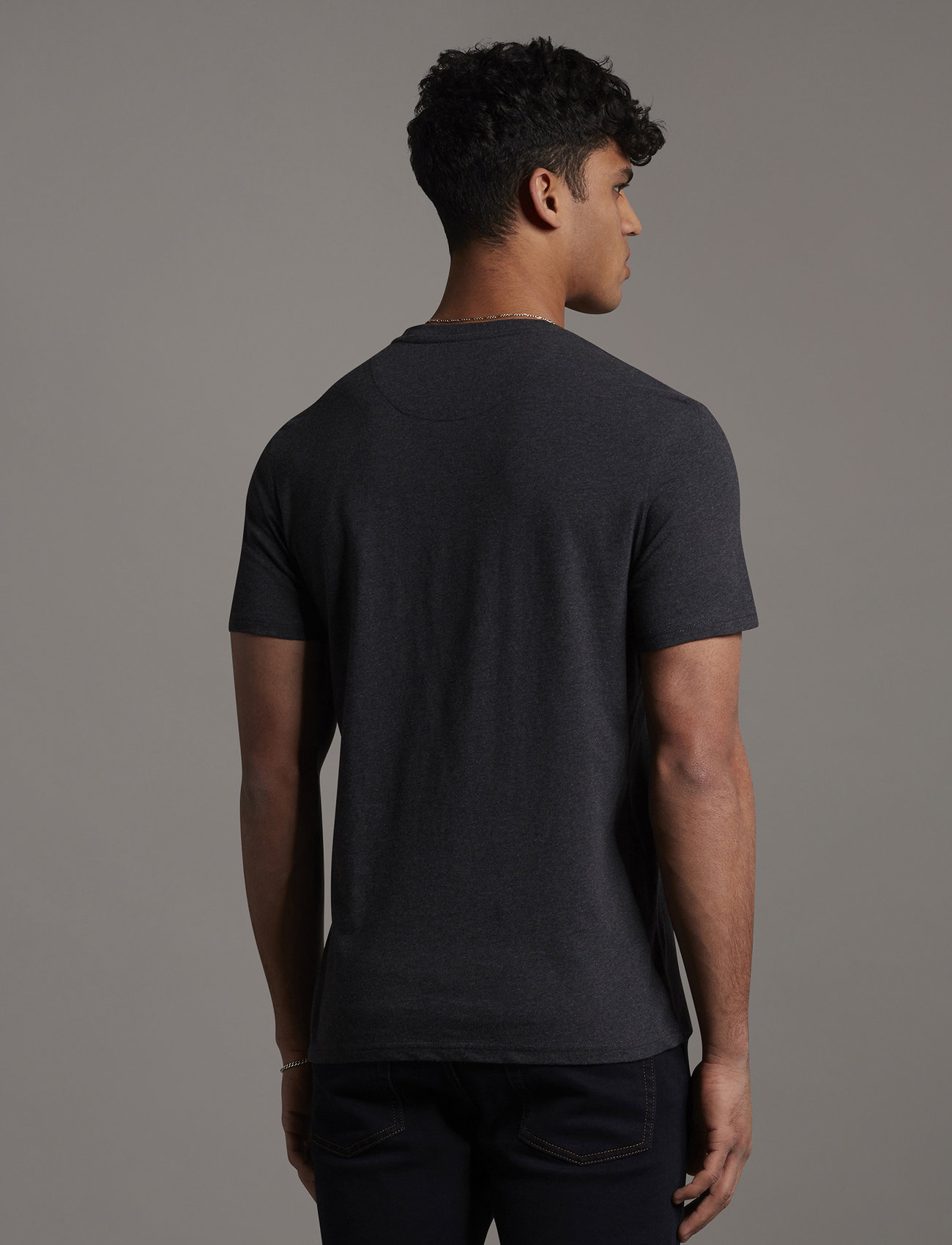 Lyle & Scott - Plain T-Shirt - kortærmede t-shirts - charcoal marl - 3