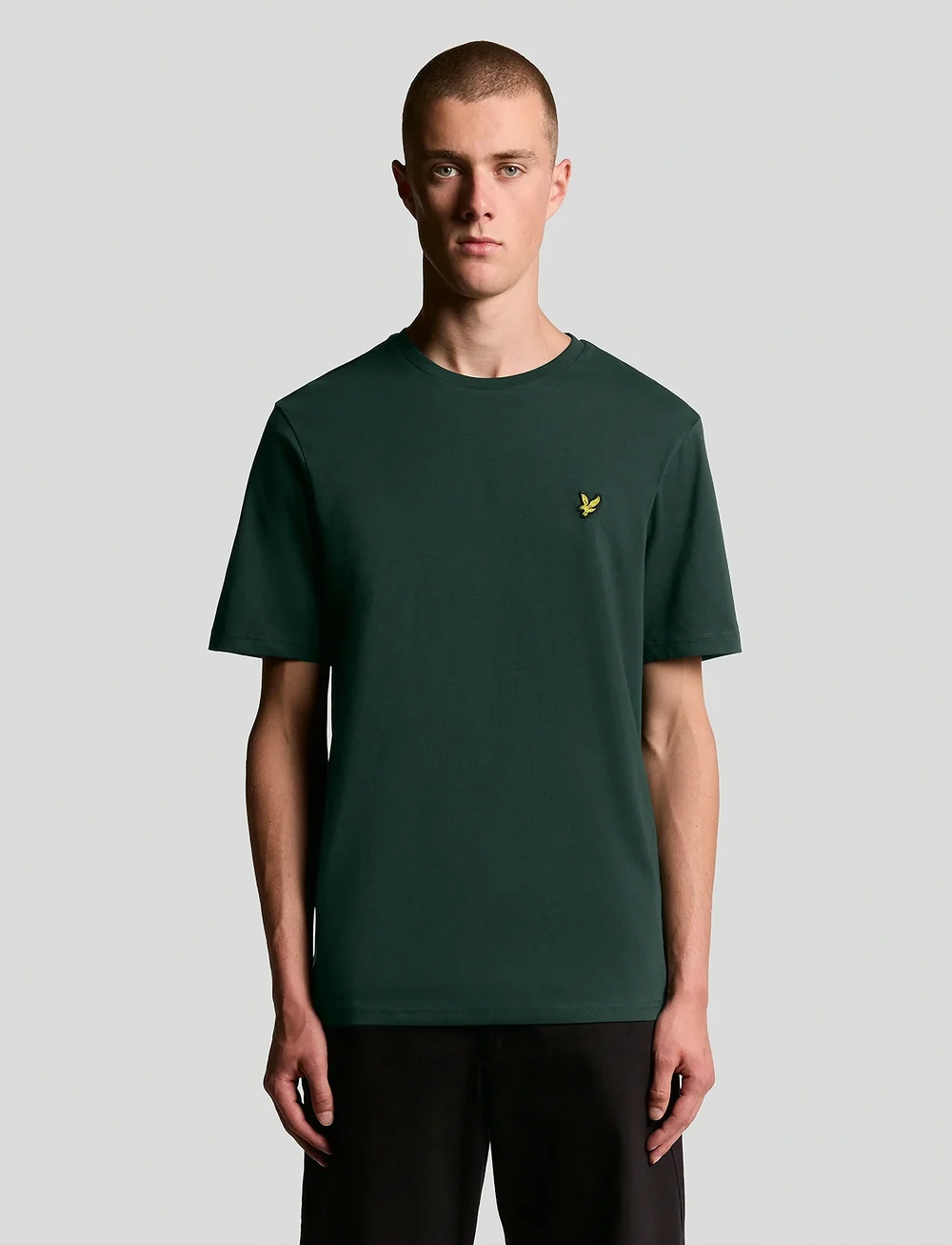 Lyle & Scott - Plain T-Shirt - kortærmede t-shirts - dark green - 0