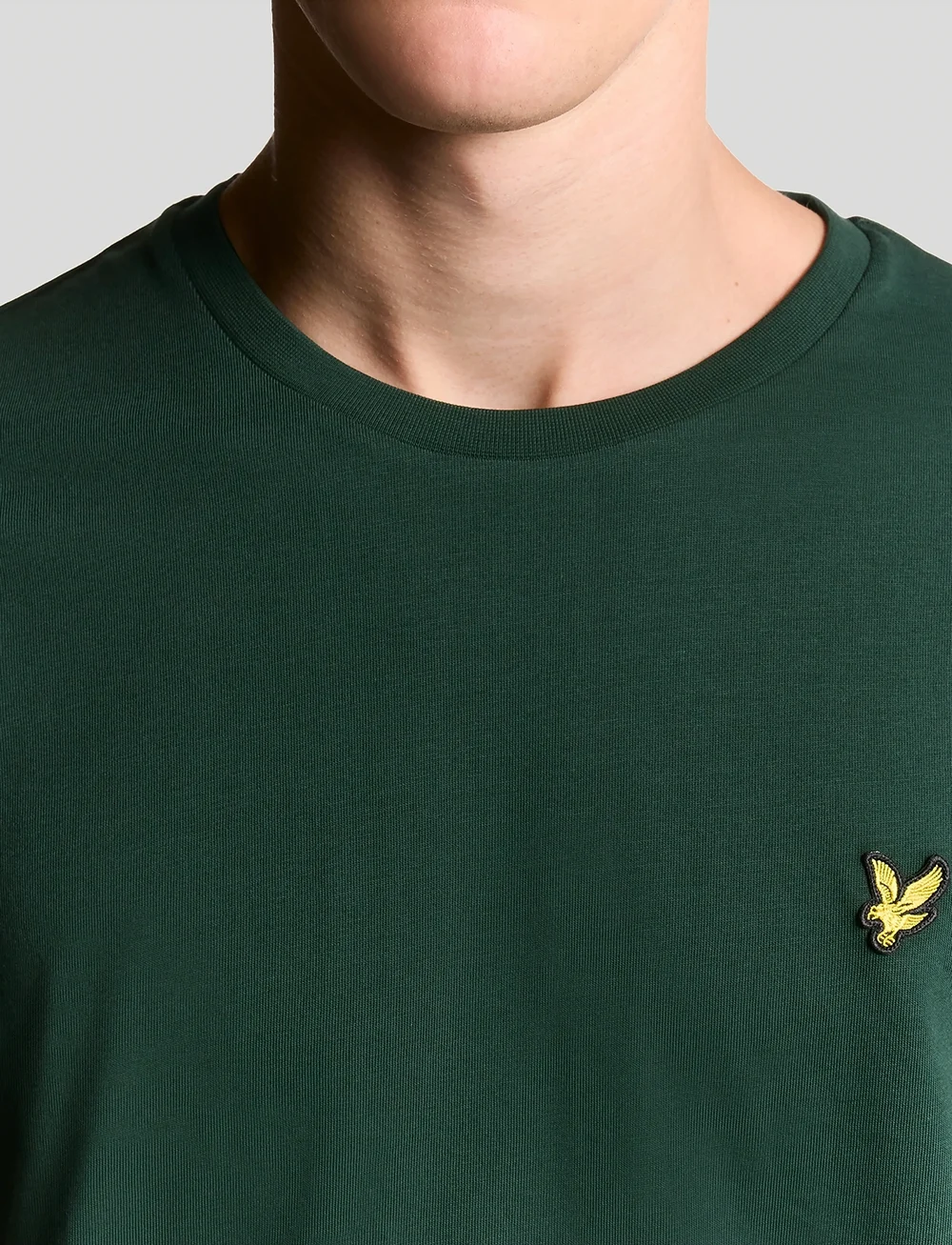 Lyle & Scott - Plain T-Shirt - kortærmede t-shirts - dark green - 5