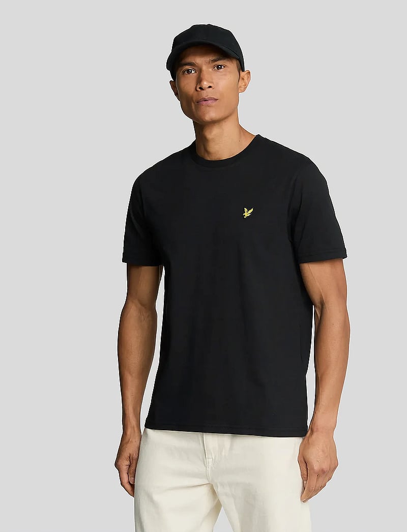 Lyle & Scott - Plain T-Shirt - kortærmede t-shirts - jet black - 0