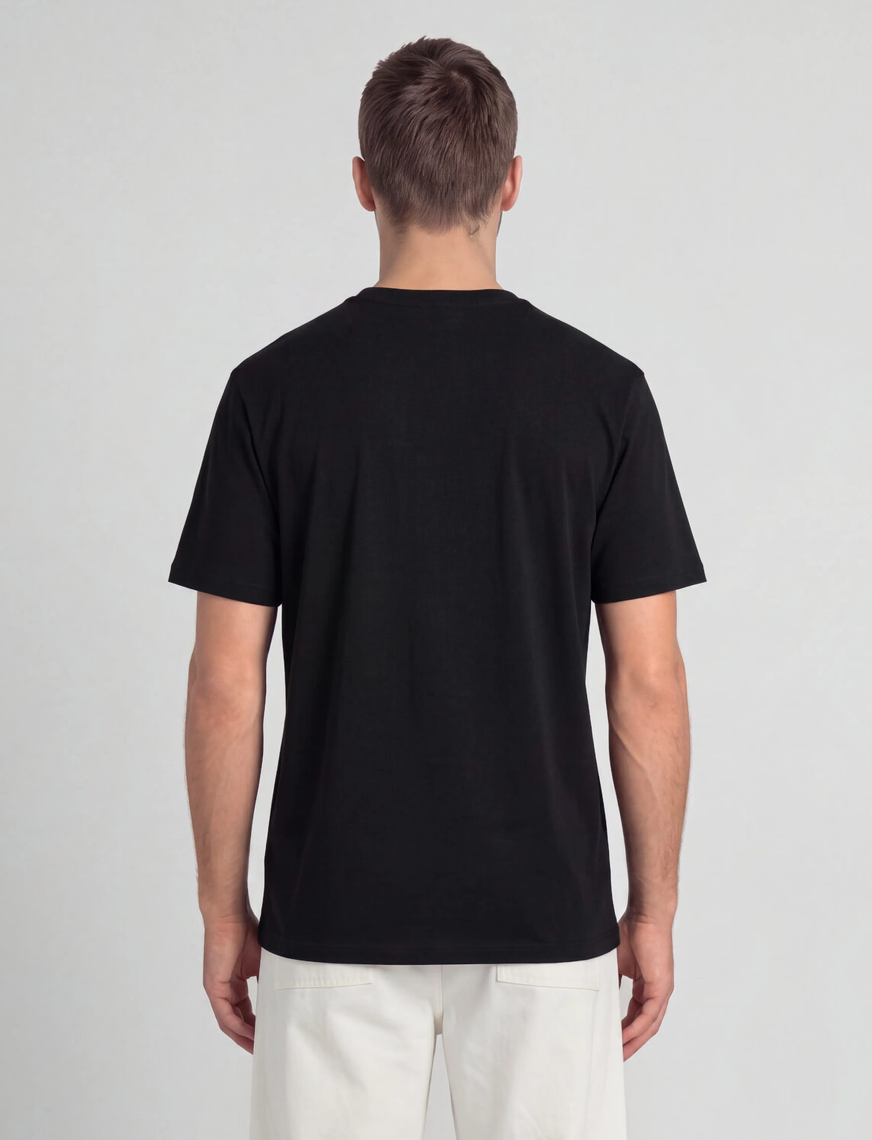 Lyle & Scott - Plain T-Shirt - efterårstøj - jet black - 3